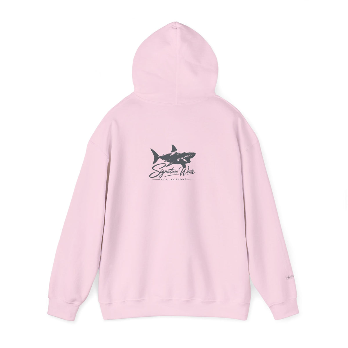Shark Logo Hoodie — "Signature Wear" Graphic Pullover | White, Black & More