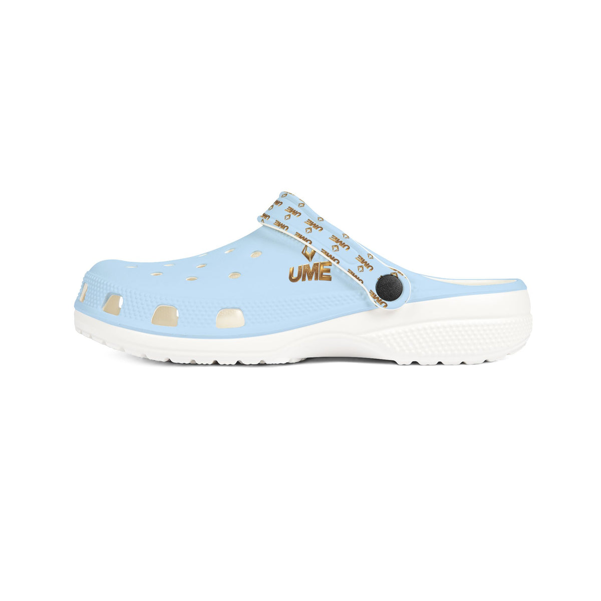 Light Blue All-Over Print EVA Foam Clogs — Slip-On Shoes