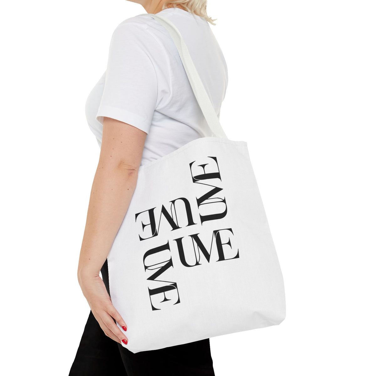 UME Typography Statement Tote Bag — White