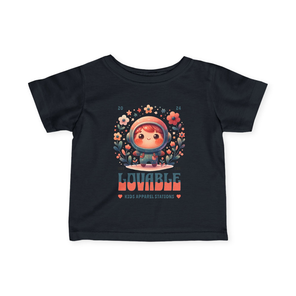 Lovable Astronaut Infant Tee — Cute Space Baby Graphic Baby Shirt