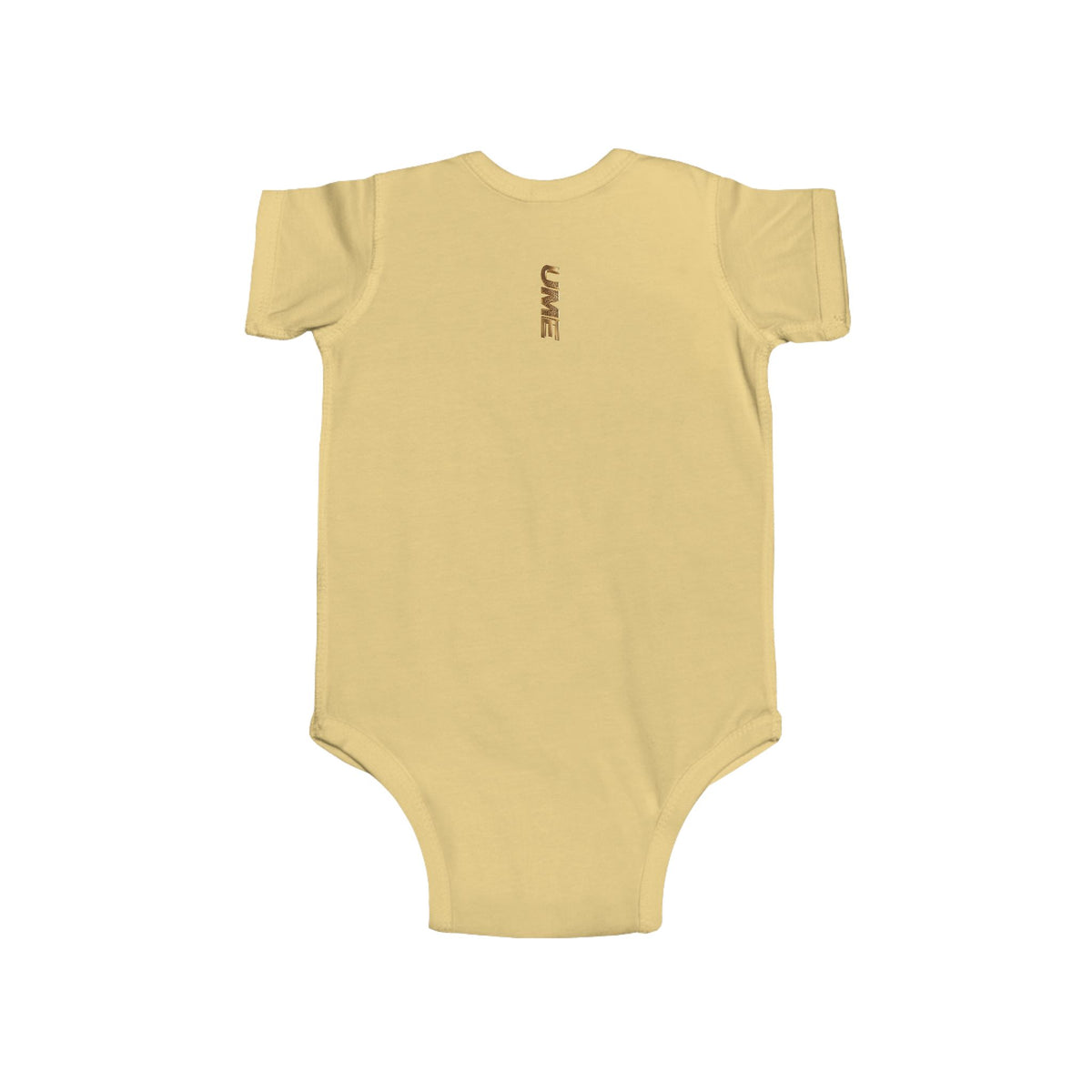Gold UME Baby Bodysuit — Soft Cotton Infant Onesie