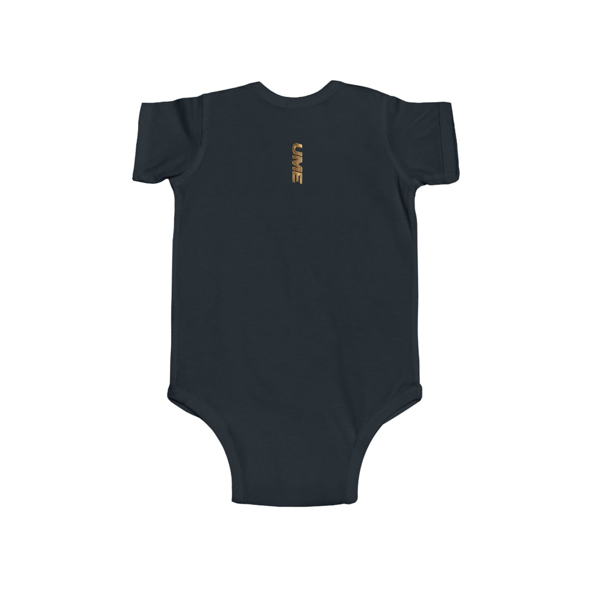 Gold UME Baby Bodysuit — Soft Cotton Infant Onesie