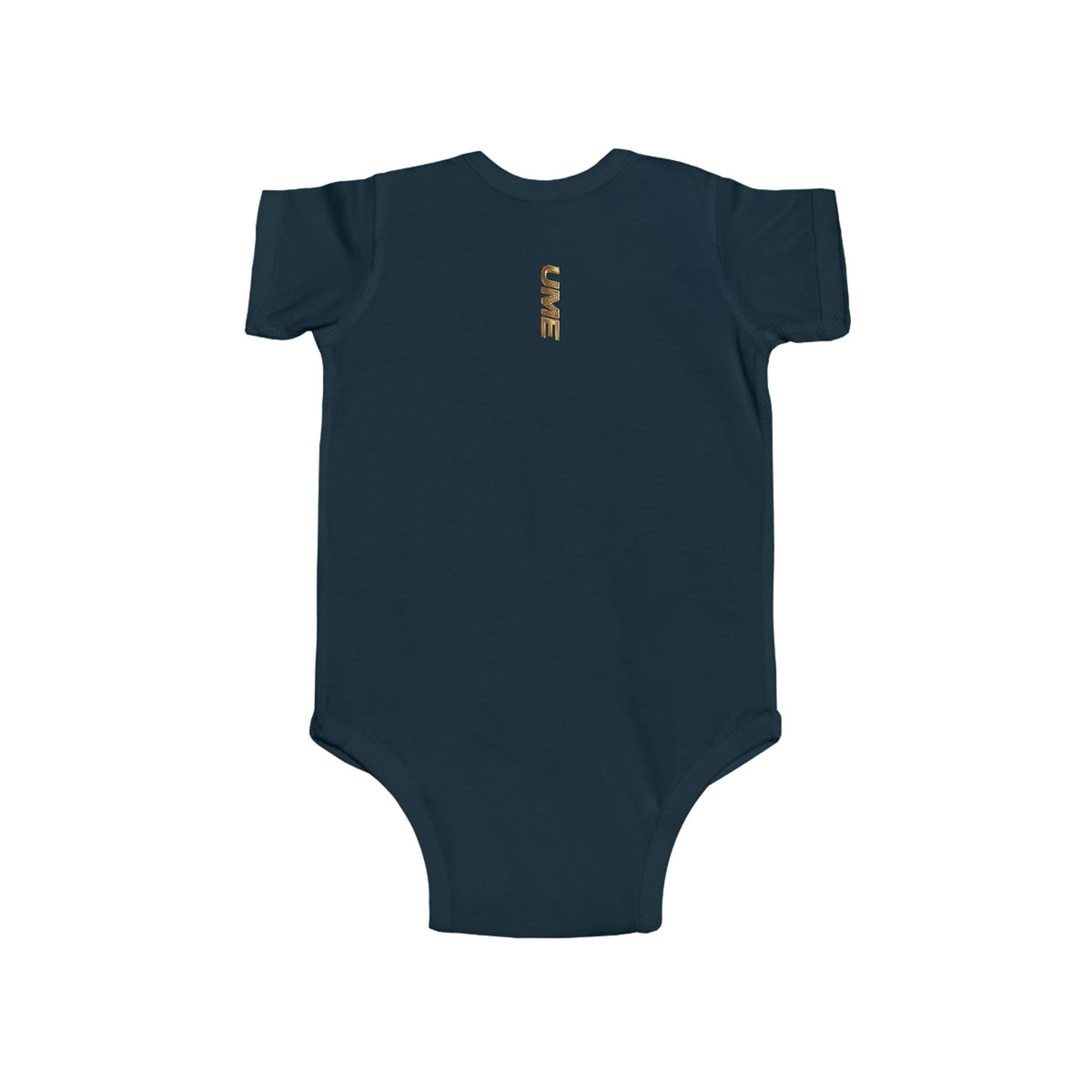 Gold UME Baby Bodysuit — Soft Cotton Infant Onesie