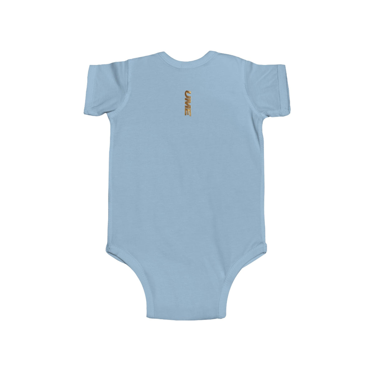 Gold UME Baby Bodysuit — Soft Cotton Infant Onesie