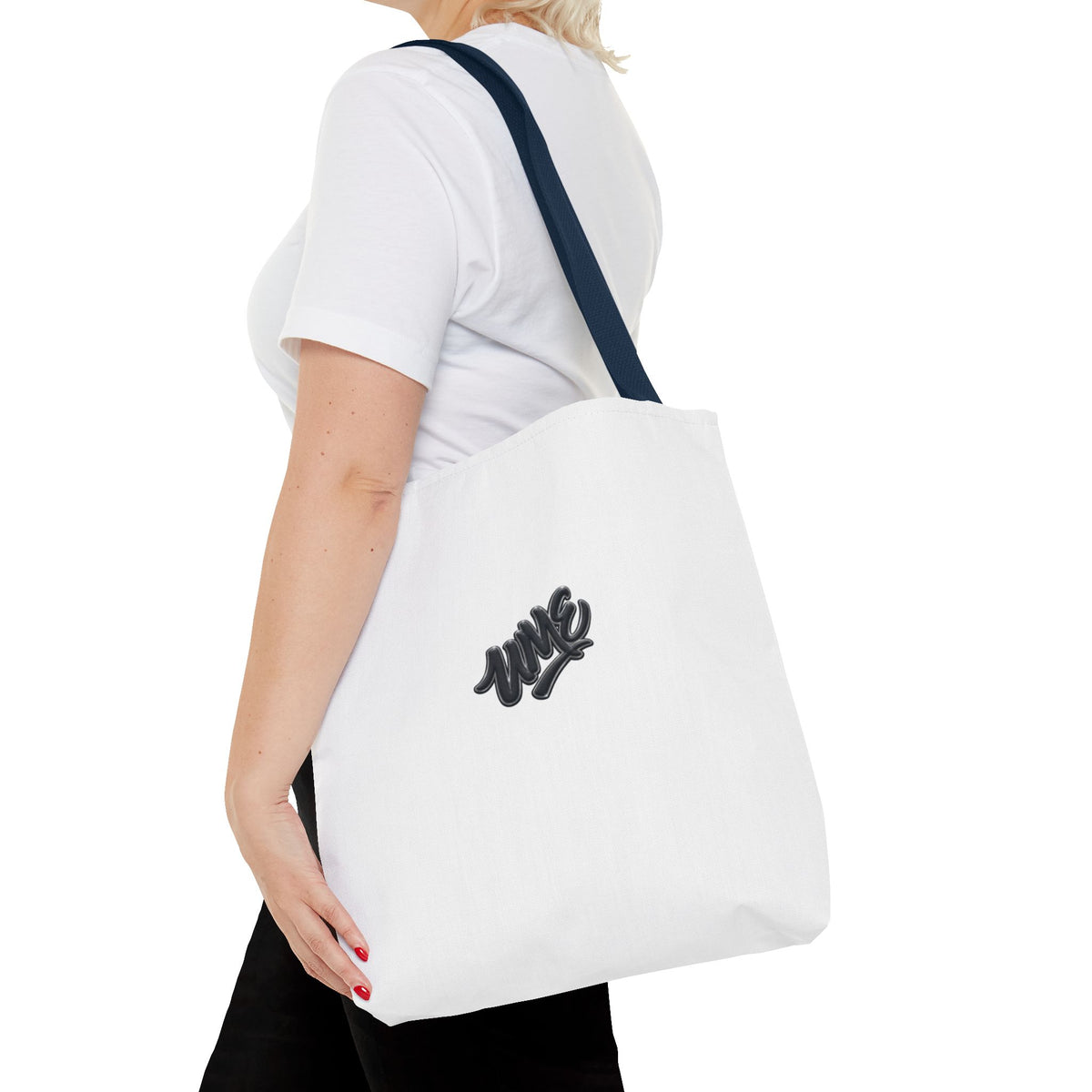 Tote Bag — White UME Black Logo Streetwear Carryall