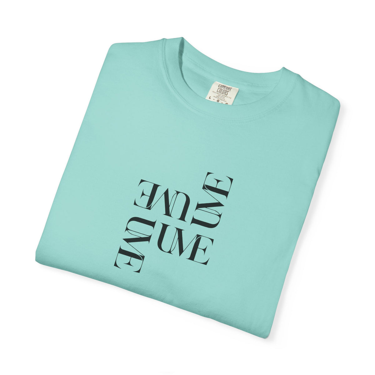 UME Typography Garment-Dyed T-Shirt — White, Ivory & More Colors