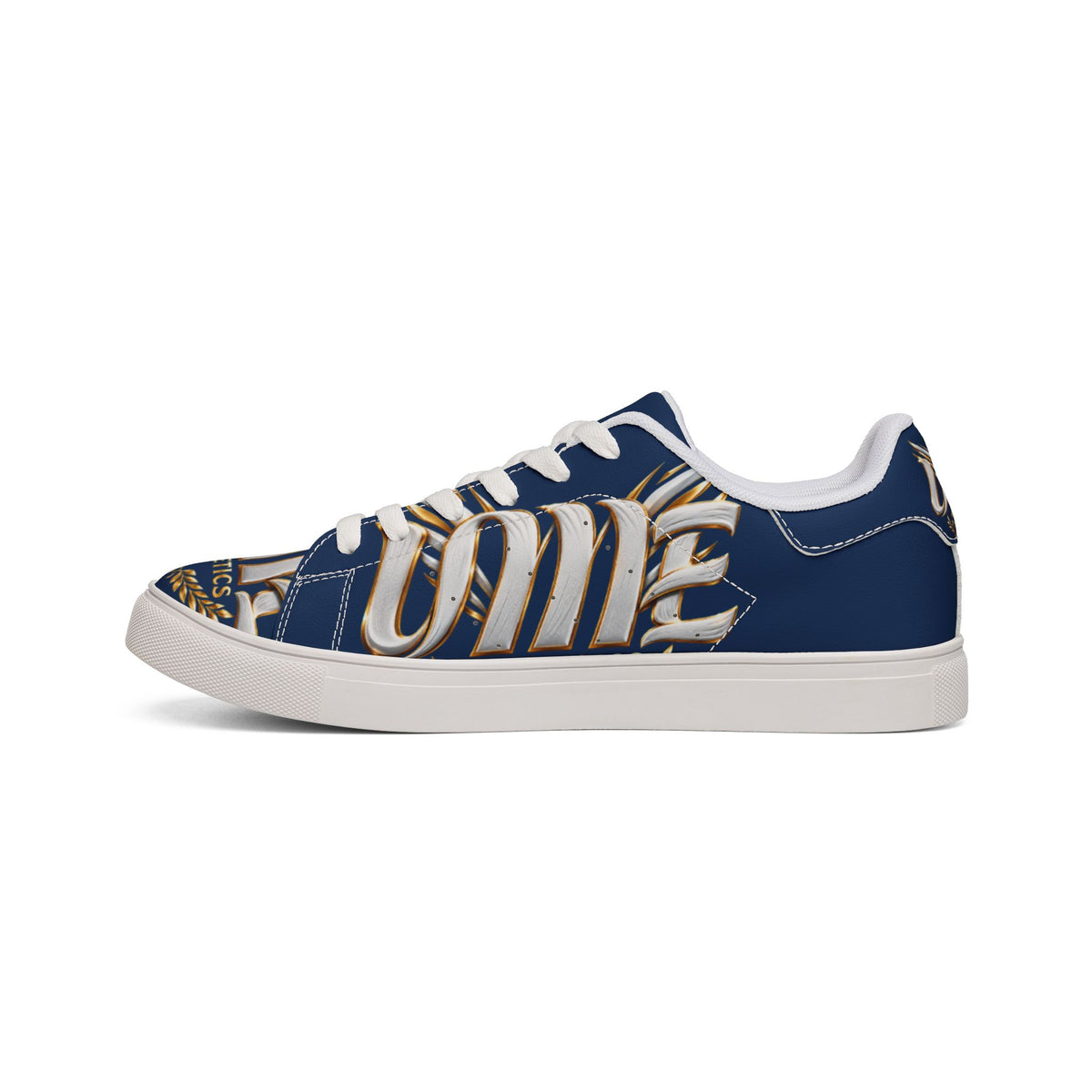 Copy of Low-Top Leather Sneakers — Black Gold Athletic Graphic