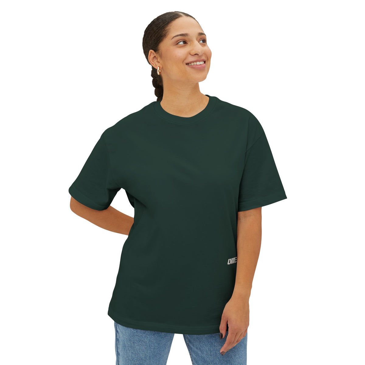 Oversized Boxy T-Shirt — Multi-Color Minimal Graphic