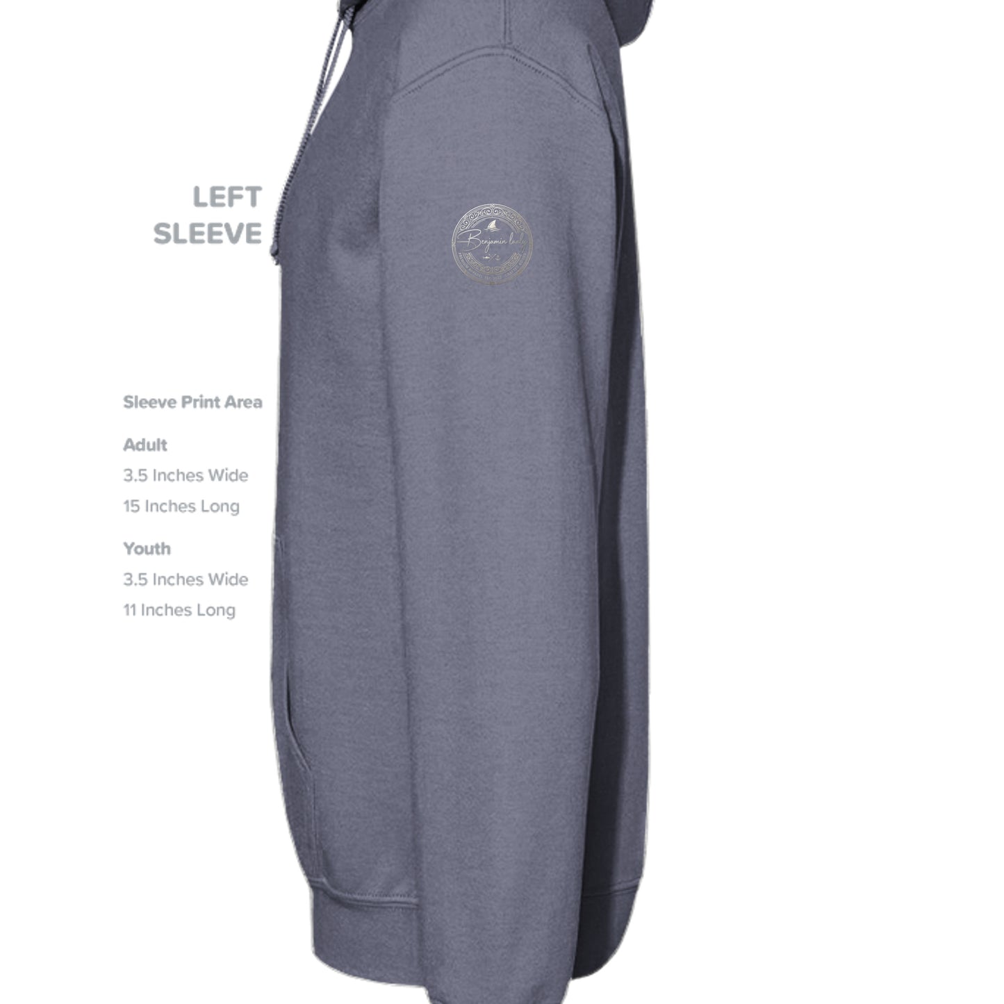 True Navy Hthr - LST406 - SLEEVE_LEFT