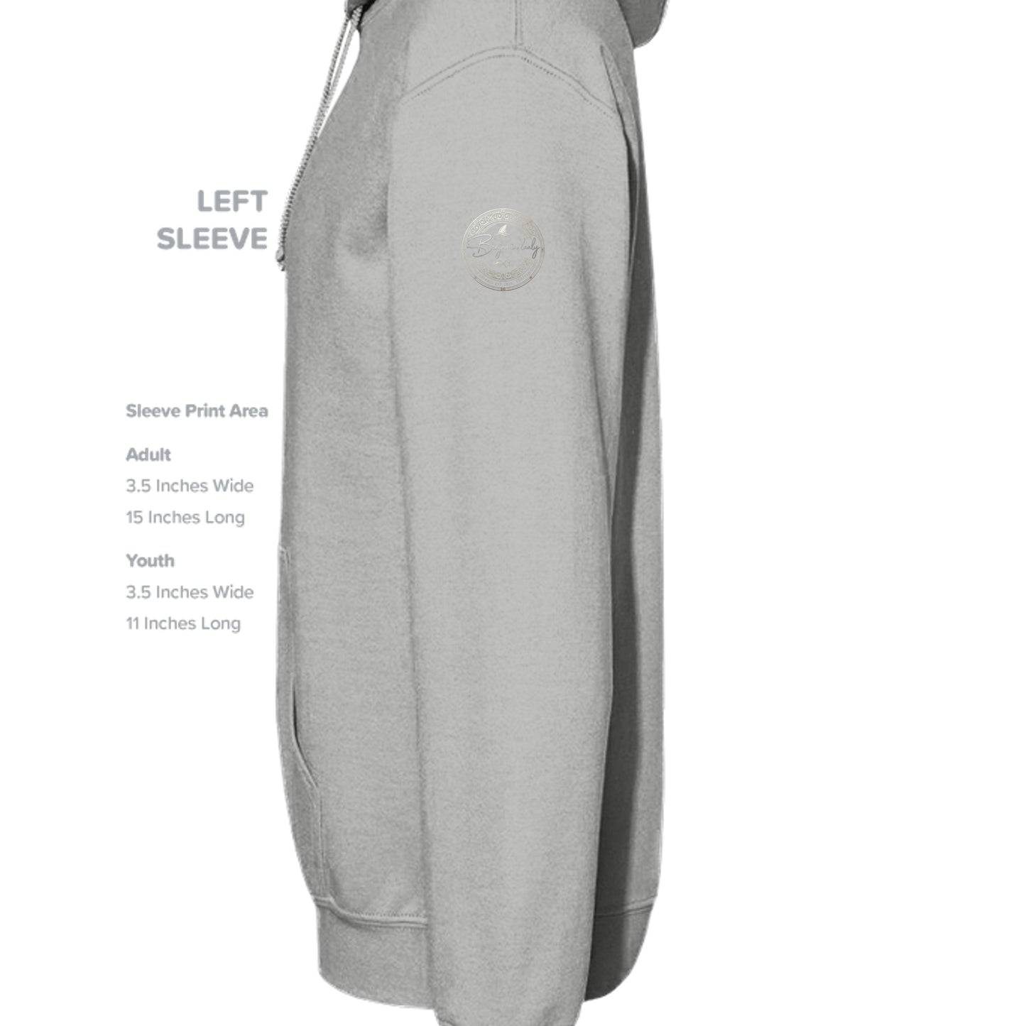 Light Grey Hth - LST406 - SLEEVE_LEFT