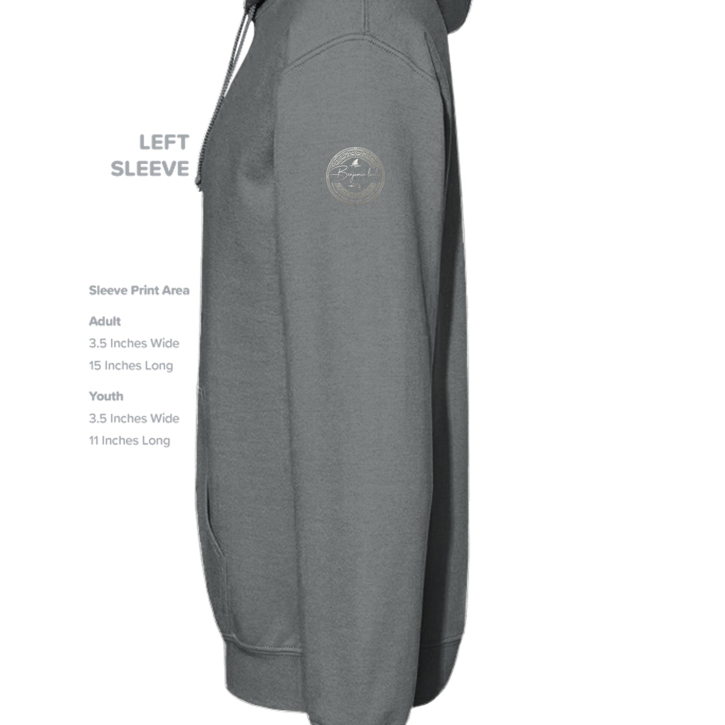Dark Grey Hthr - LST406 - SLEEVE_LEFT