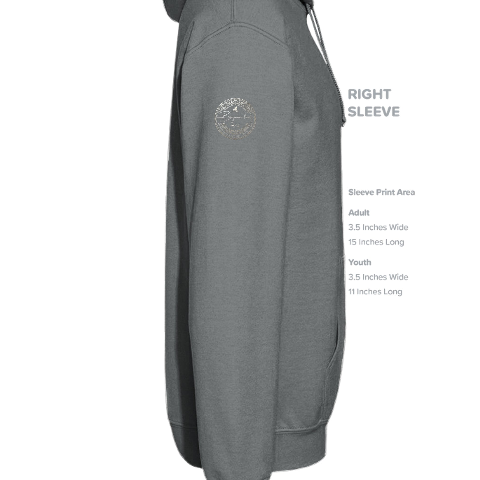 Dark Grey Hthr - LST406 - SLEEVE_RIGHT