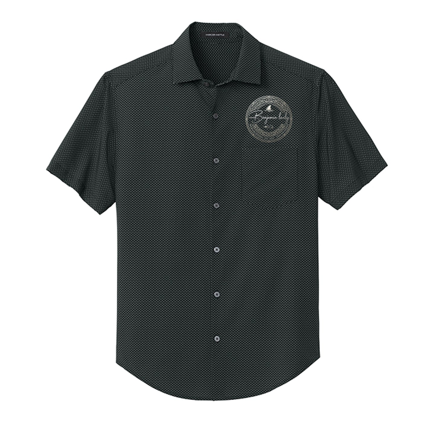 Deep Black Triangle Print - MM2006 - FRONT