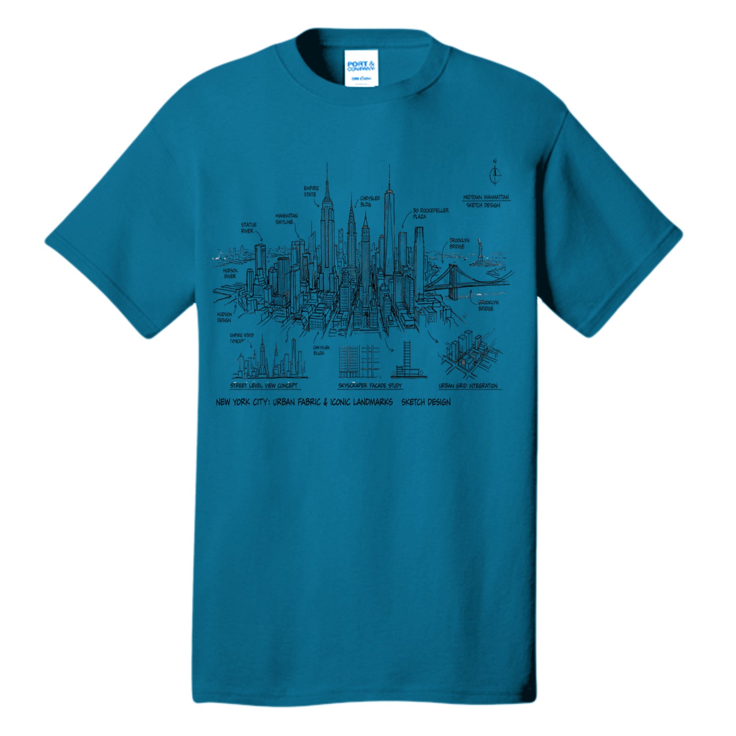 Neon Blue - PC54T - FRONT