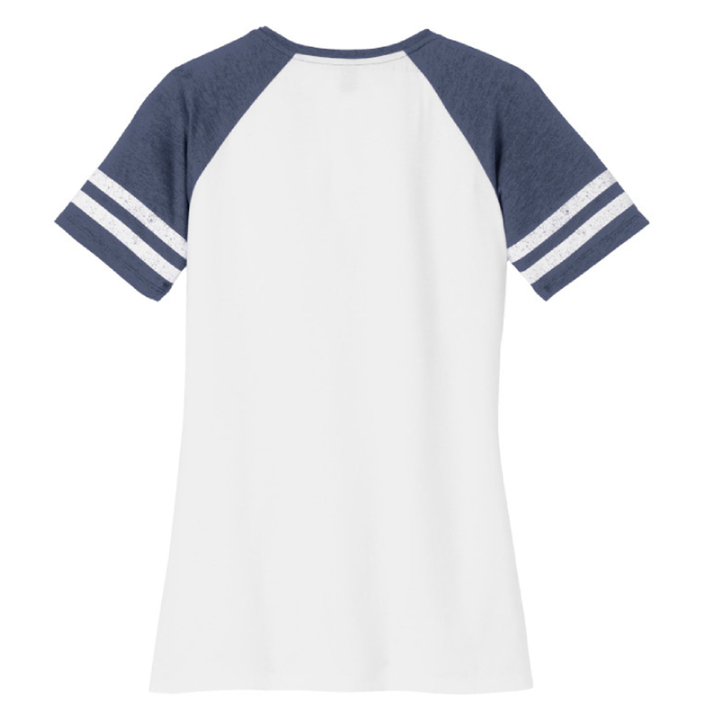 White/ Heather True Navy - DM476 - BACK