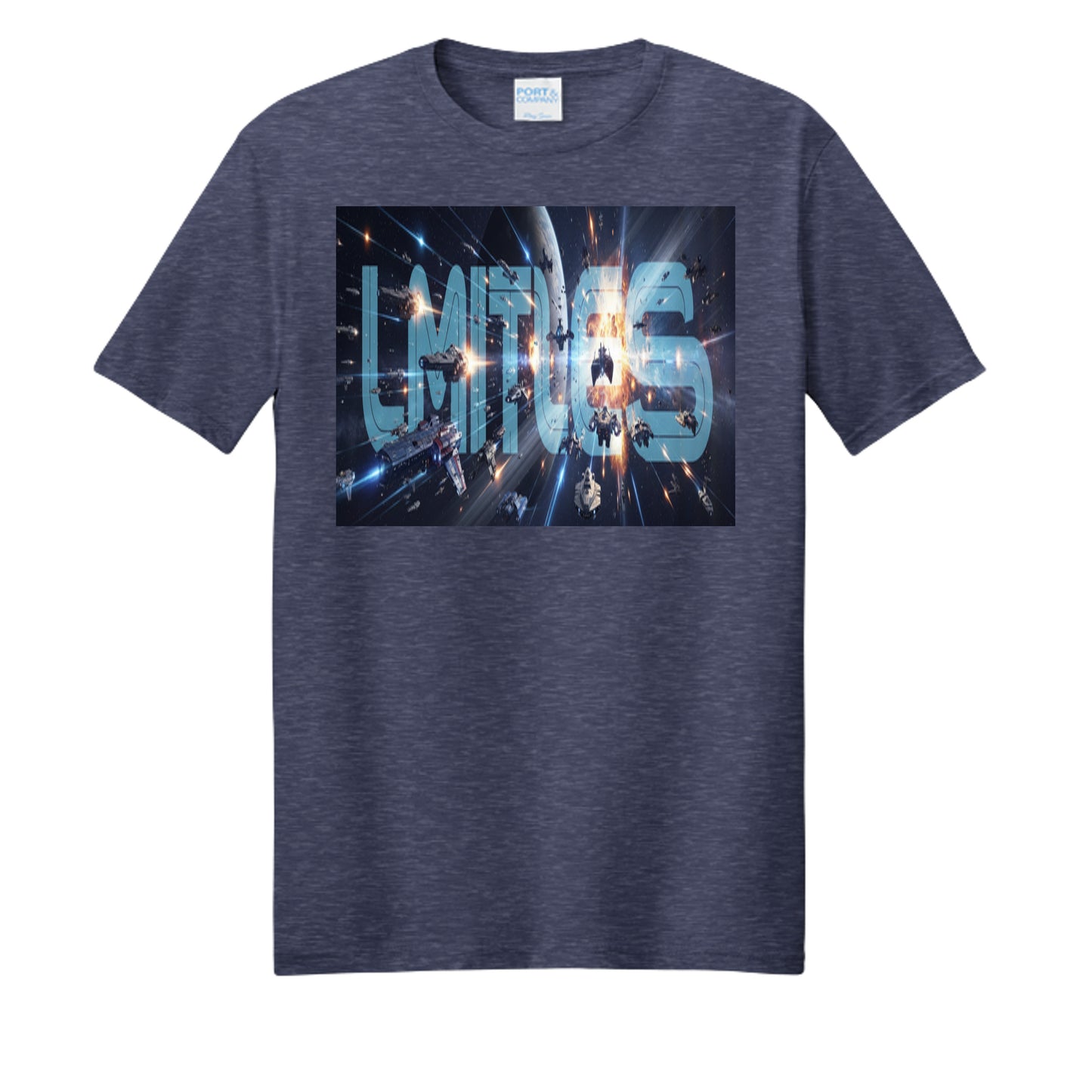 Team Navy Heather - PC455 - FRONT