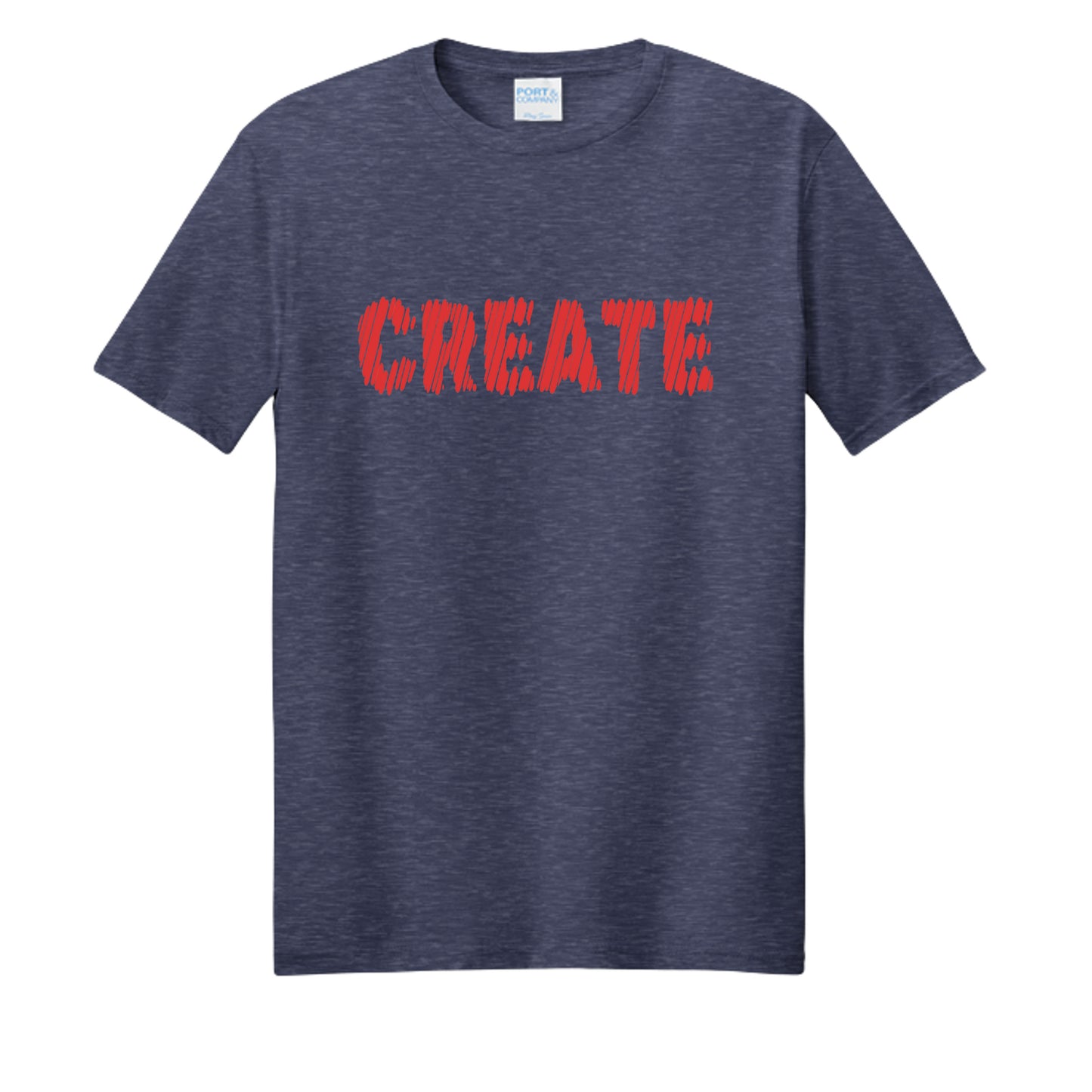 Team Navy Heather - PC455 - FRONT