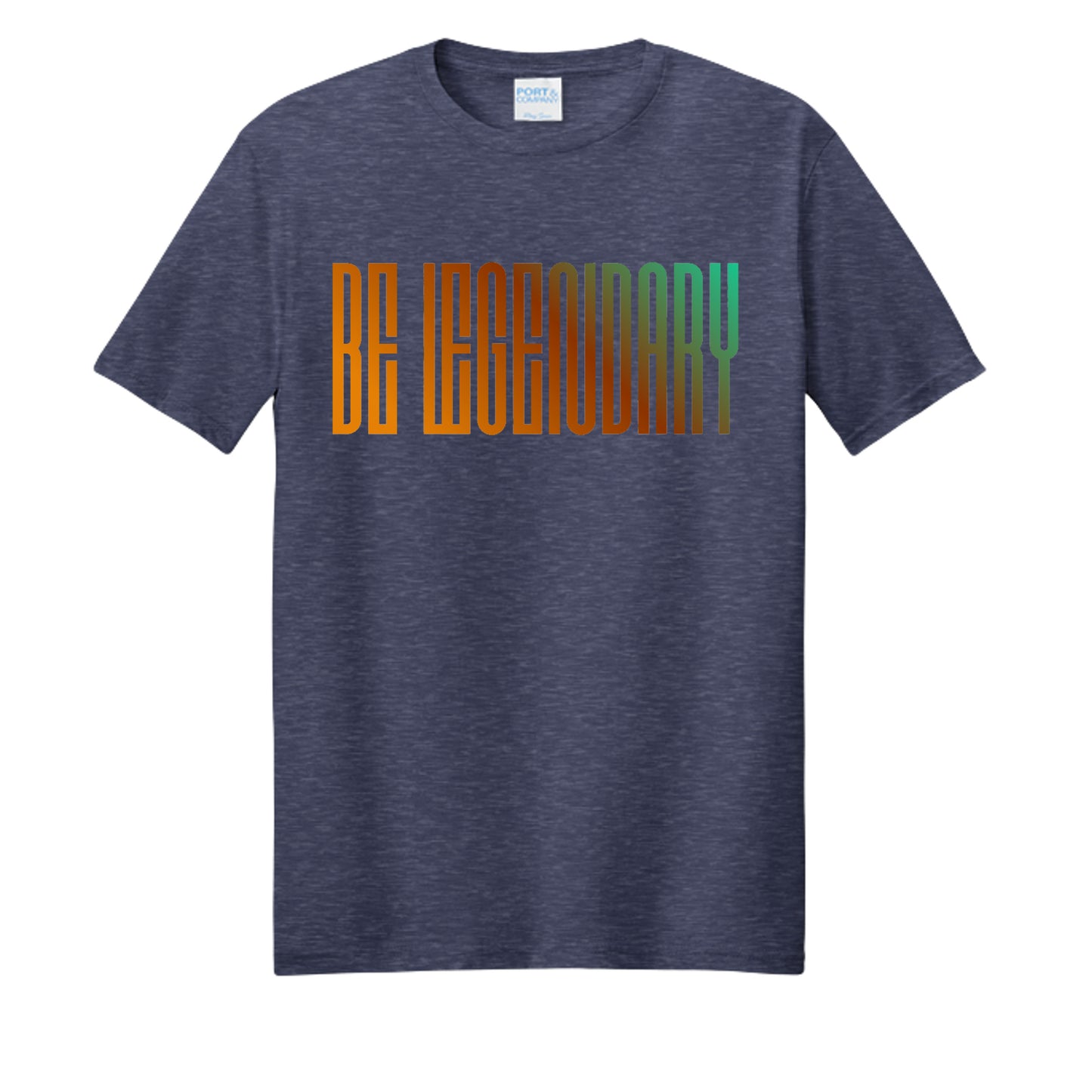 Team Navy Heather - PC455 - FRONT
