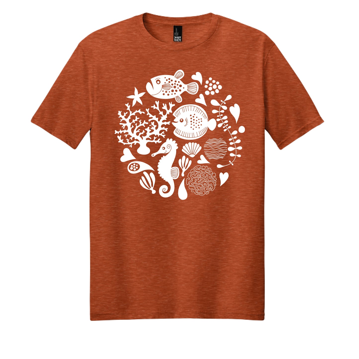 Deep Orange Heather - DM108 - FRONT