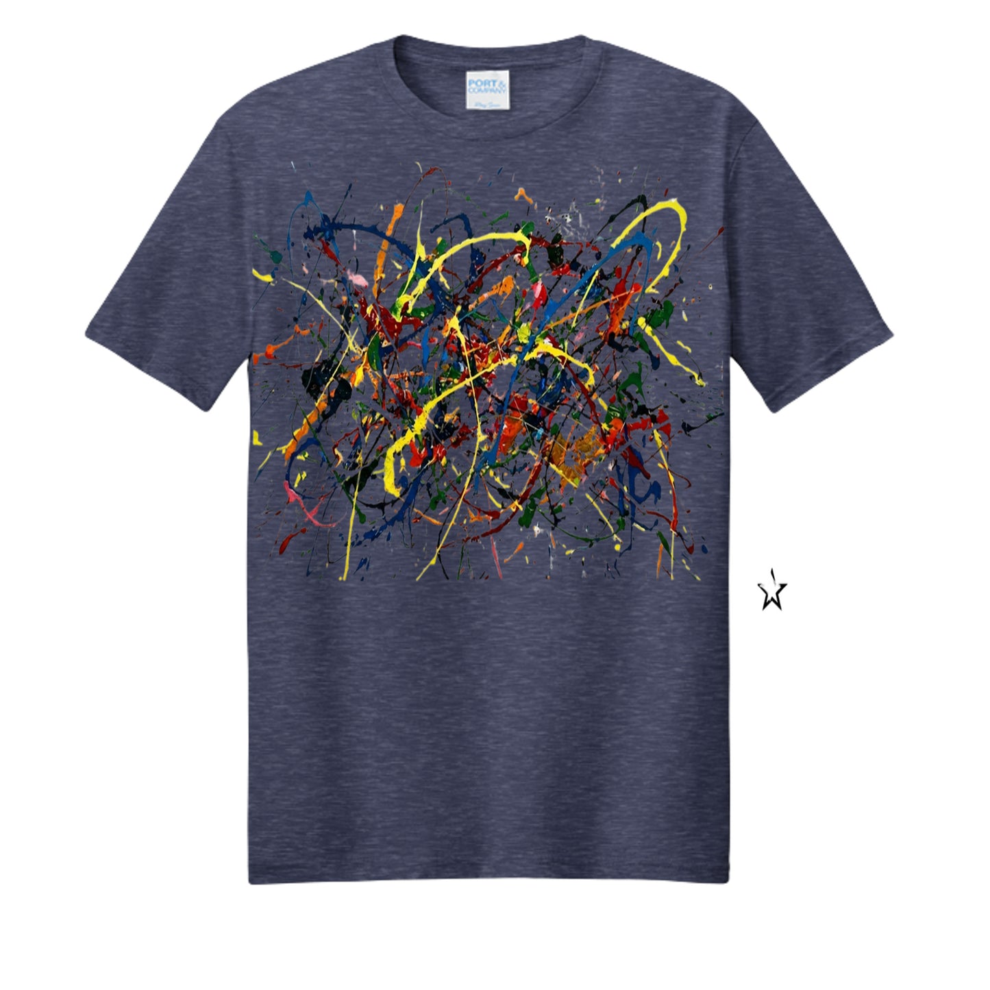 Team Navy Heather - PC455 - FRONT