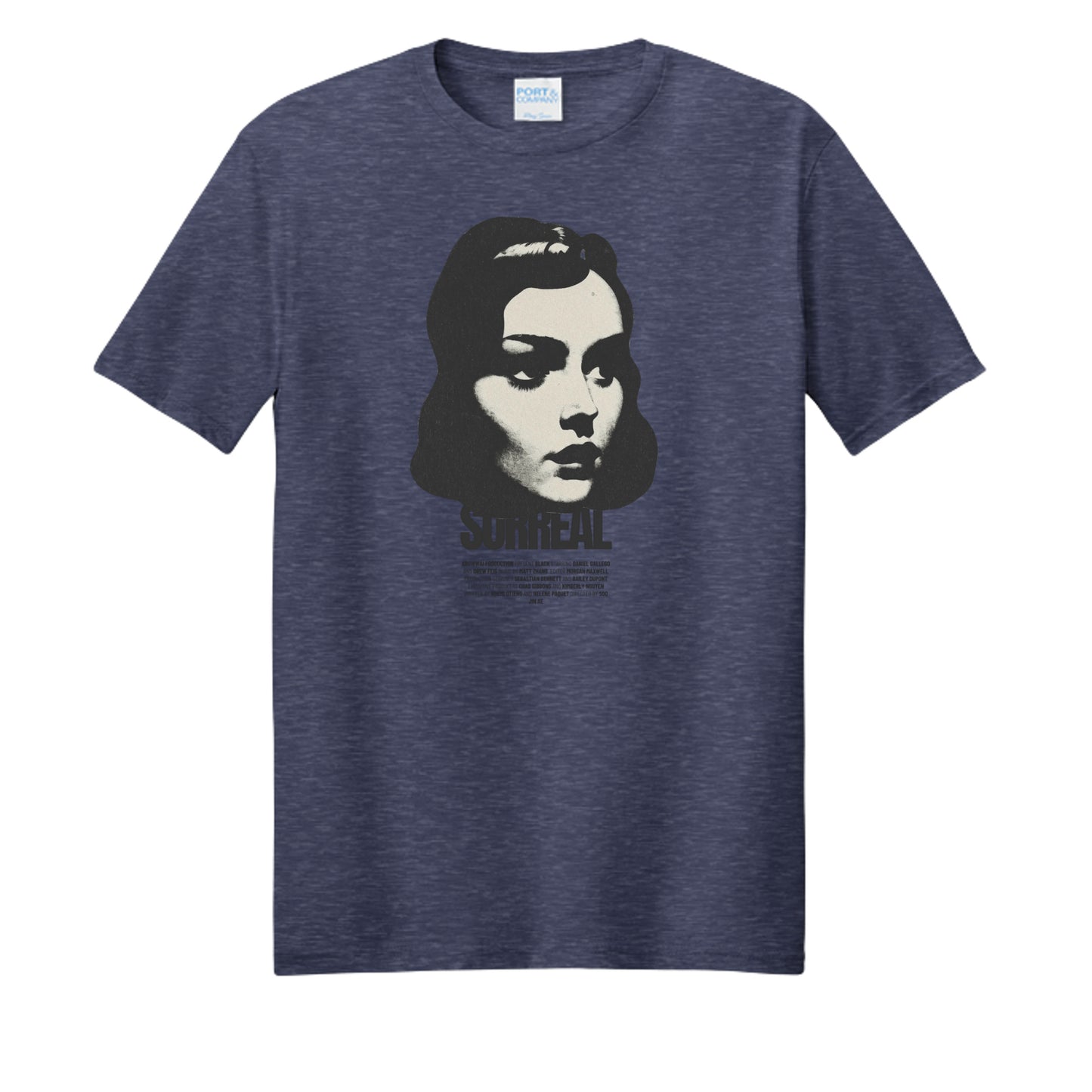 Team Navy Heather - PC455 - FRONT