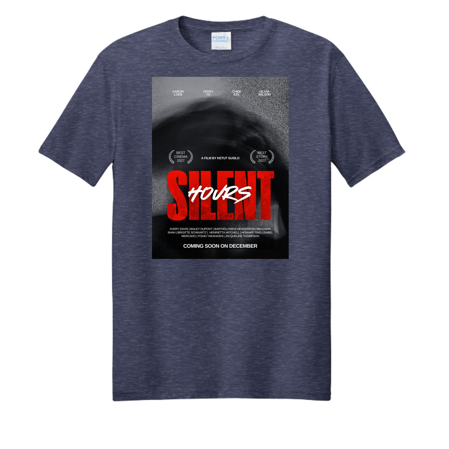 Team Navy Heather - PC455 - FRONT