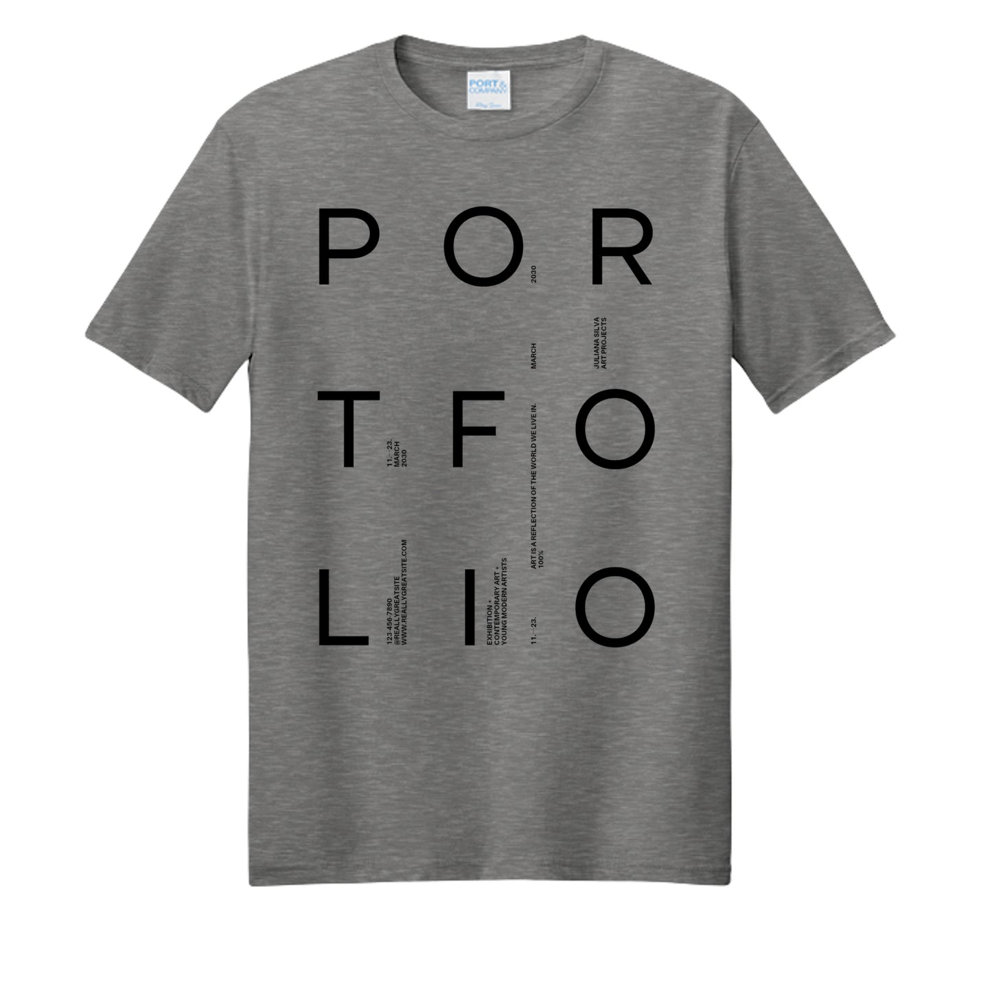 Graphite Heather - PC455 - FRONT
