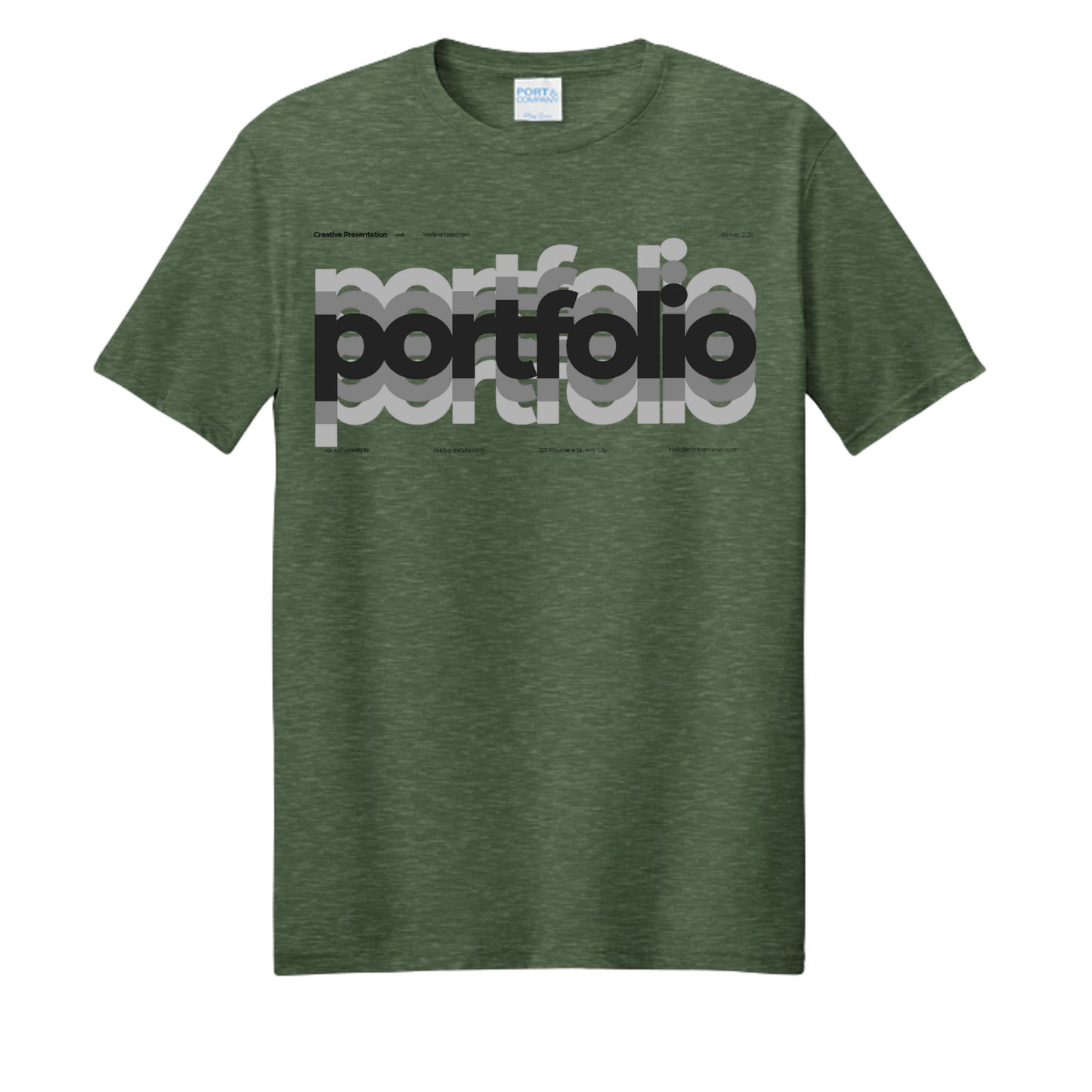 Forest Green Heather - PC455 - FRONT