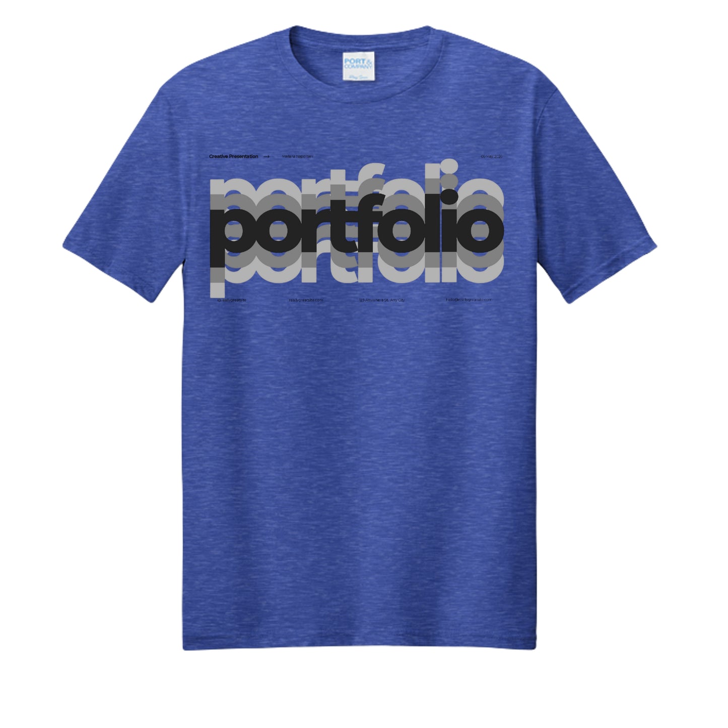 True Royal Heather - PC455 - FRONT