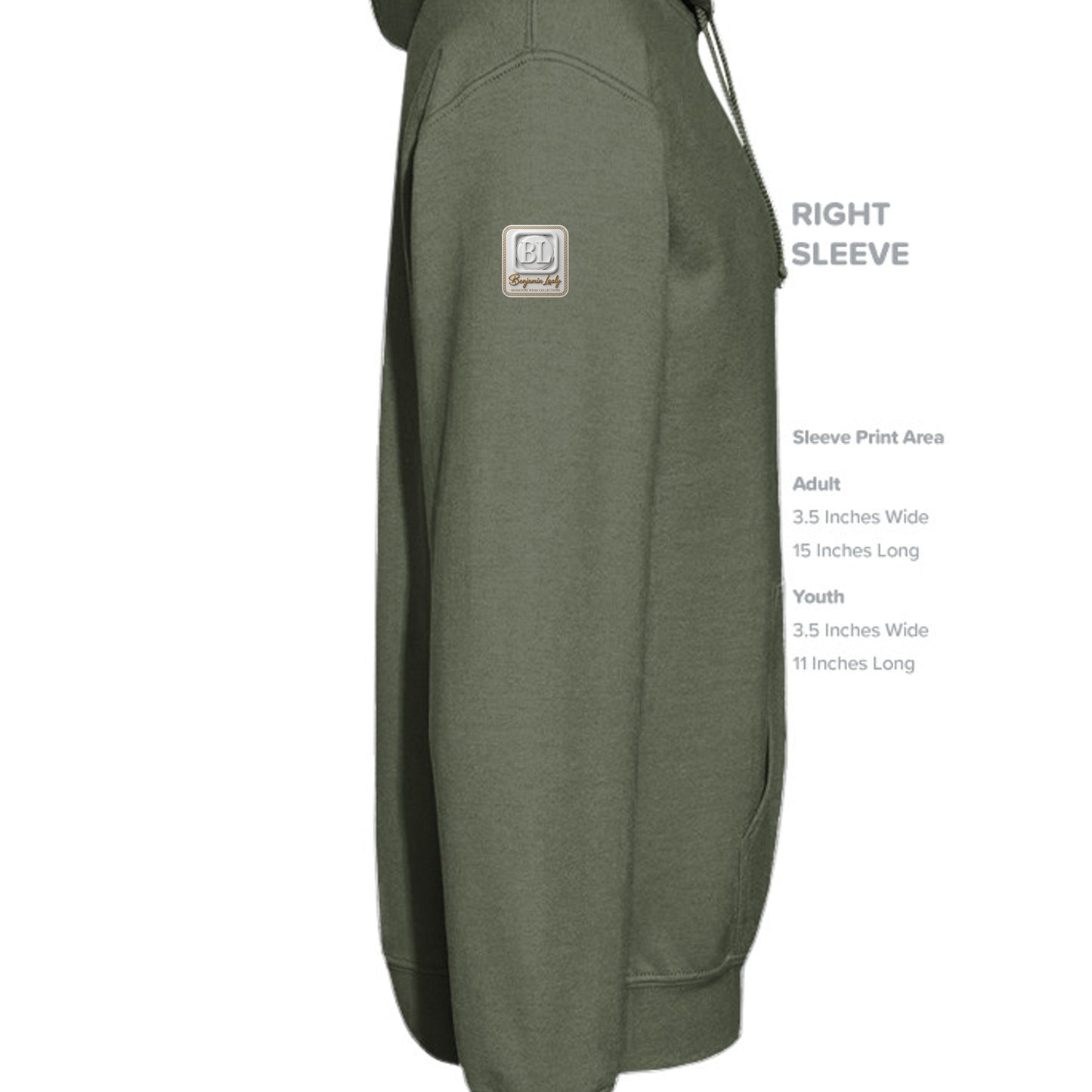 MILITARY GREEN - B7502 - SLEEVE_RIGHT