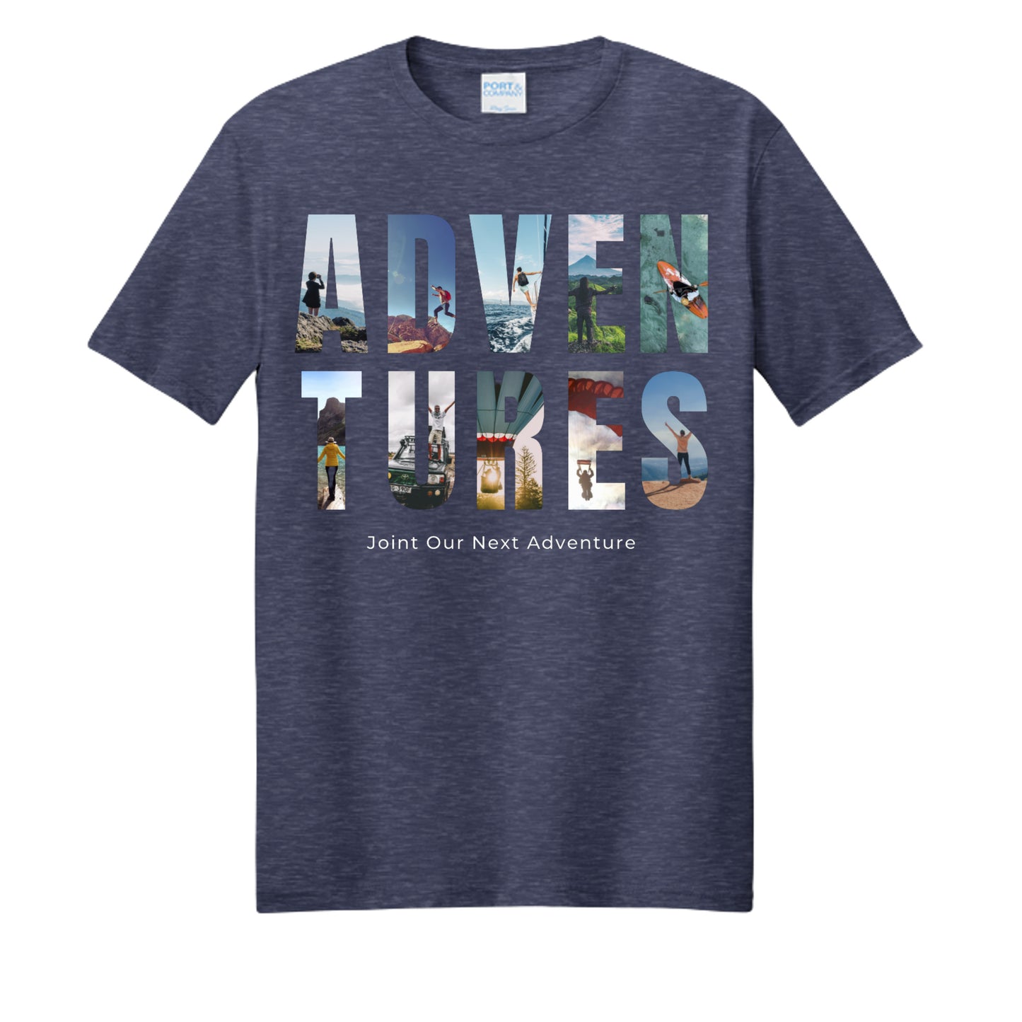 Team Navy Heather - PC455 - FRONT