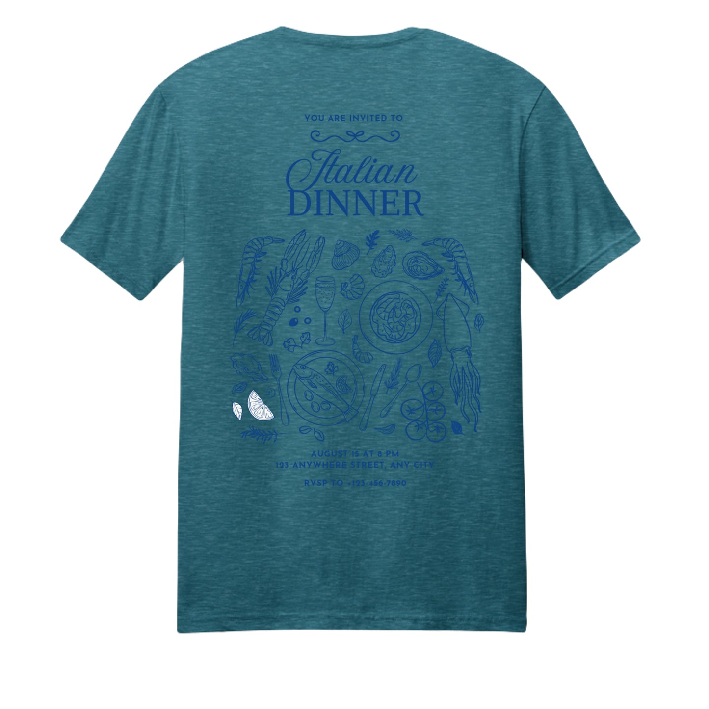 Heathered Teal - DM108 - BACK