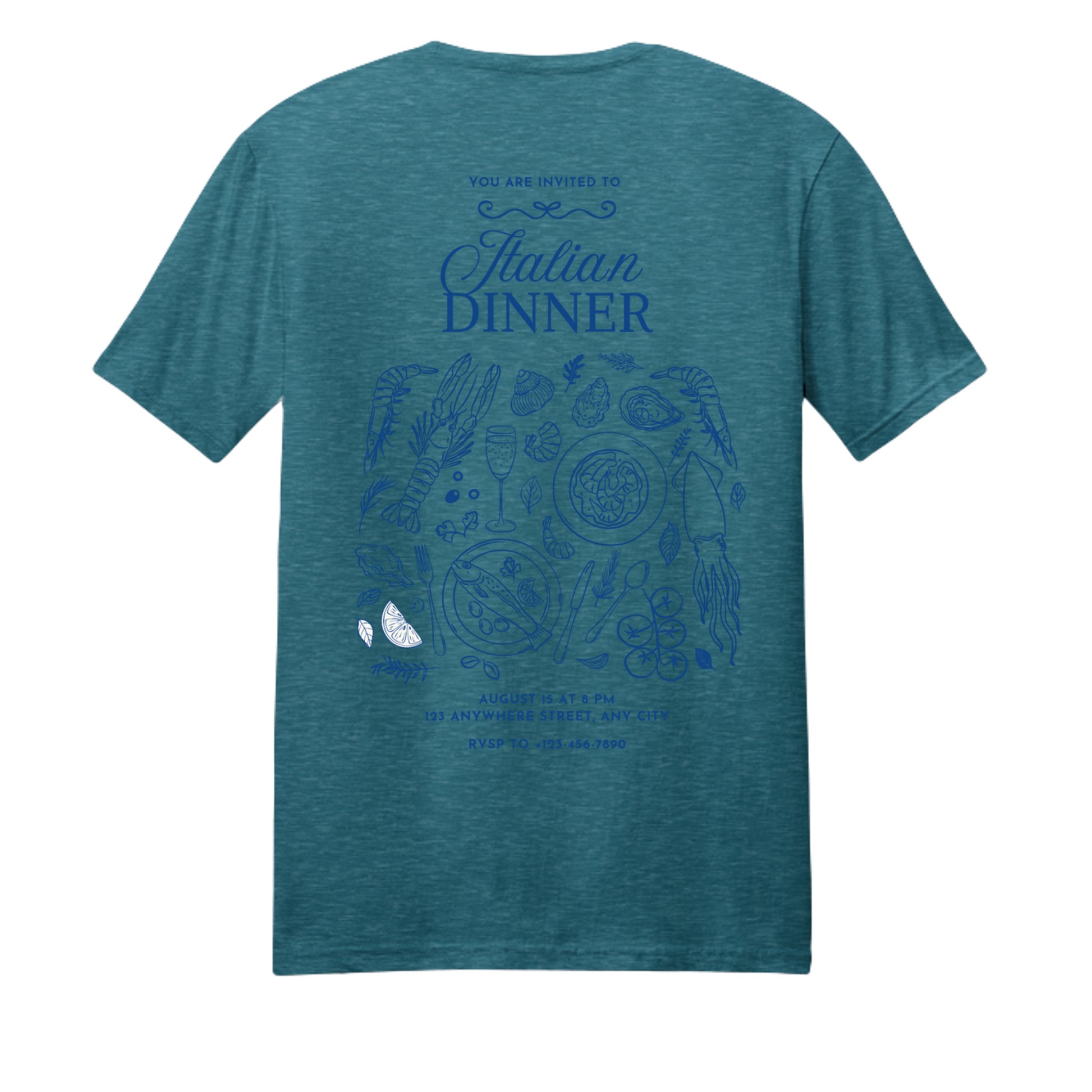 Heathered Teal - DM108 - BACK