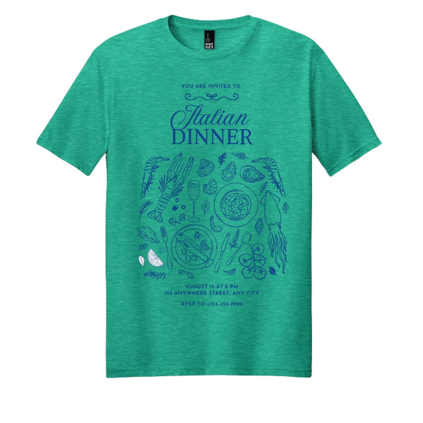 Aqua Heather - DM108 - FRONT