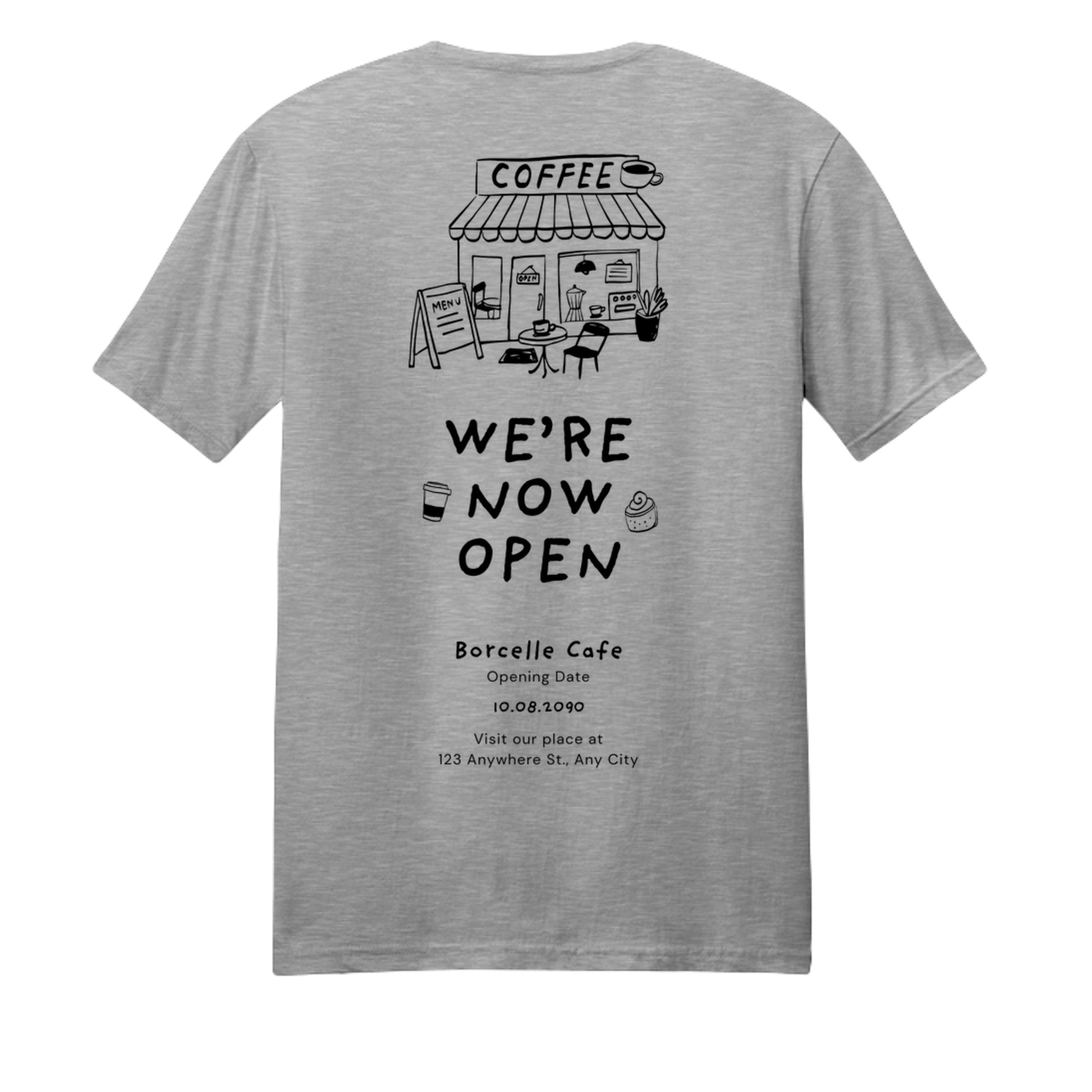 Light Heather Grey - DM108 - BACK