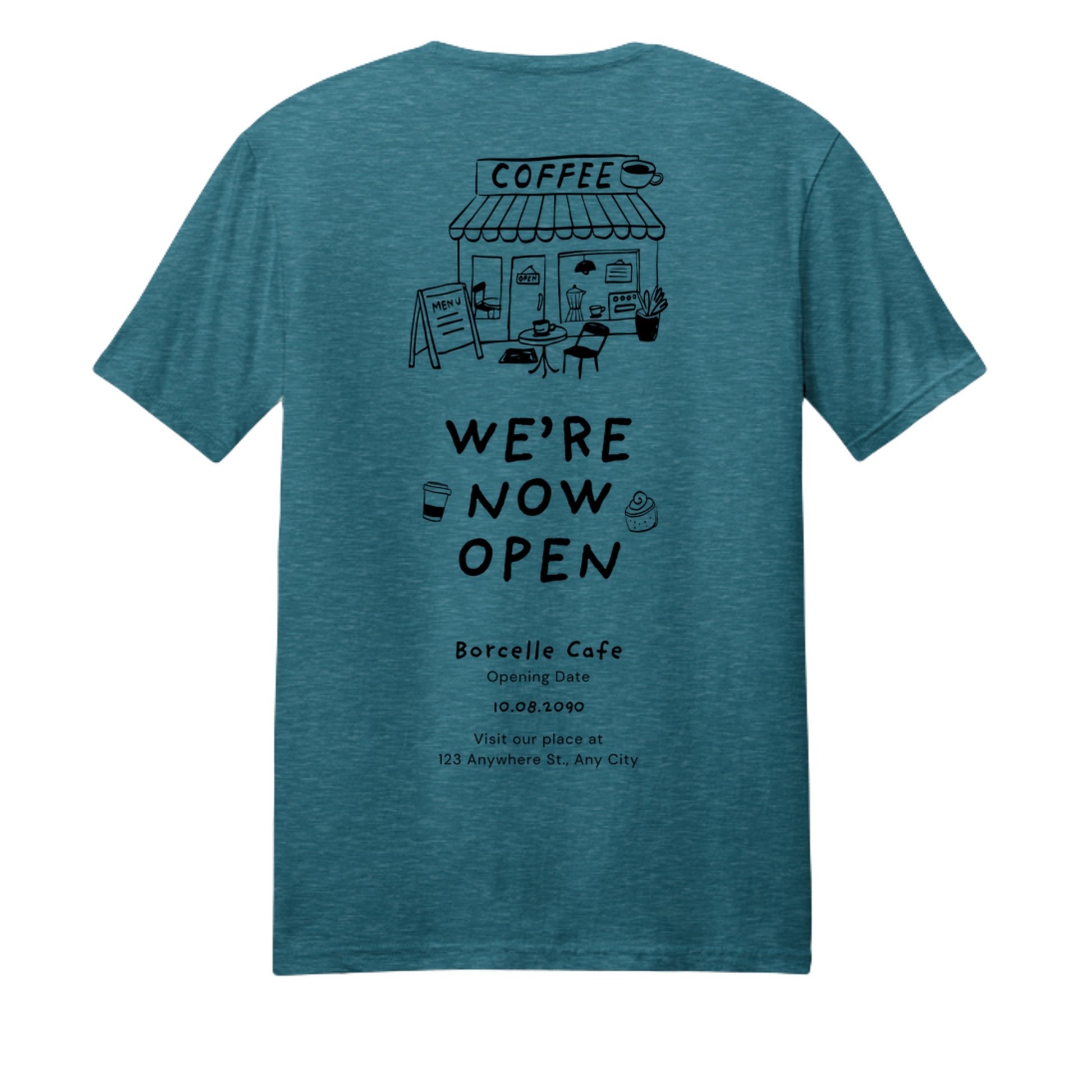 Heathered Teal - DM108 - BACK