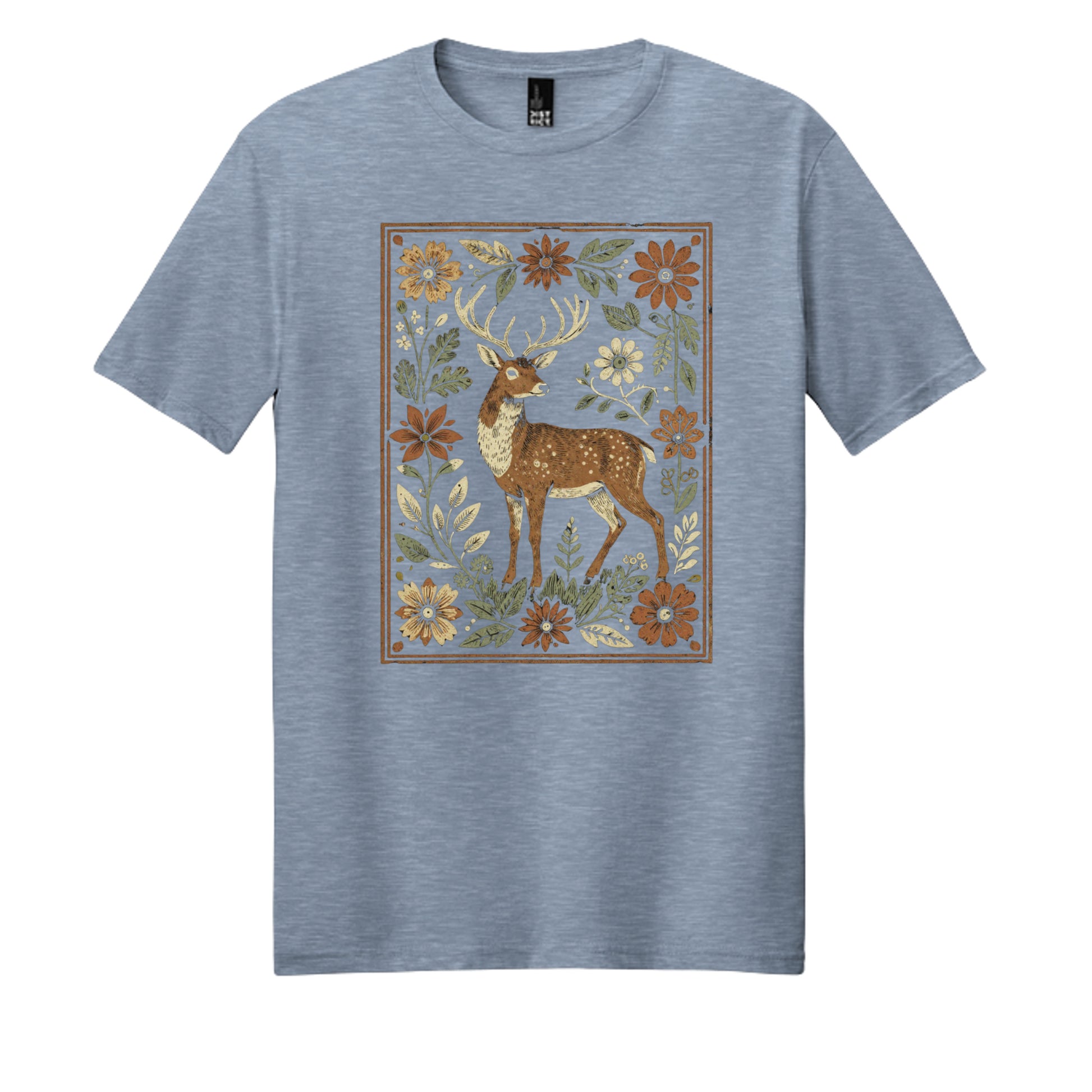 Flint Blue Heather - DM108 - FRONT