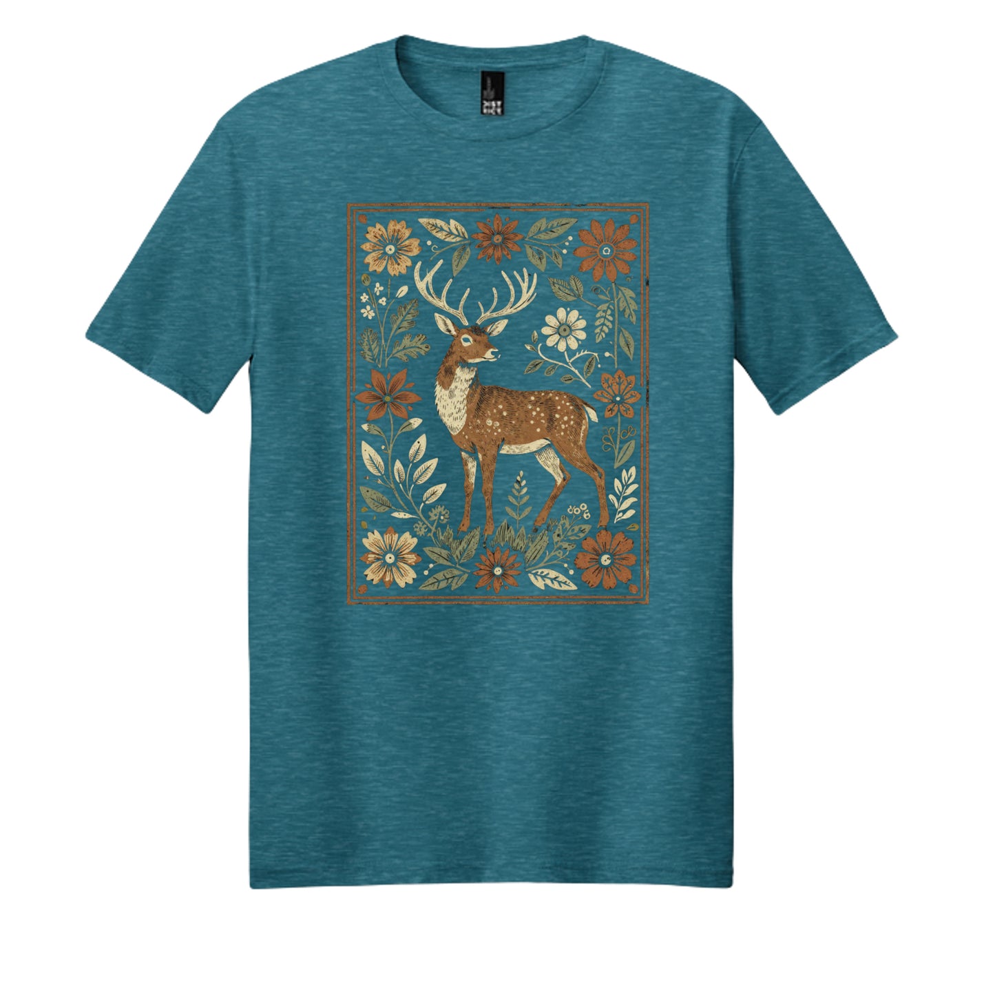 Heathered Teal - DM108 - FRONT
