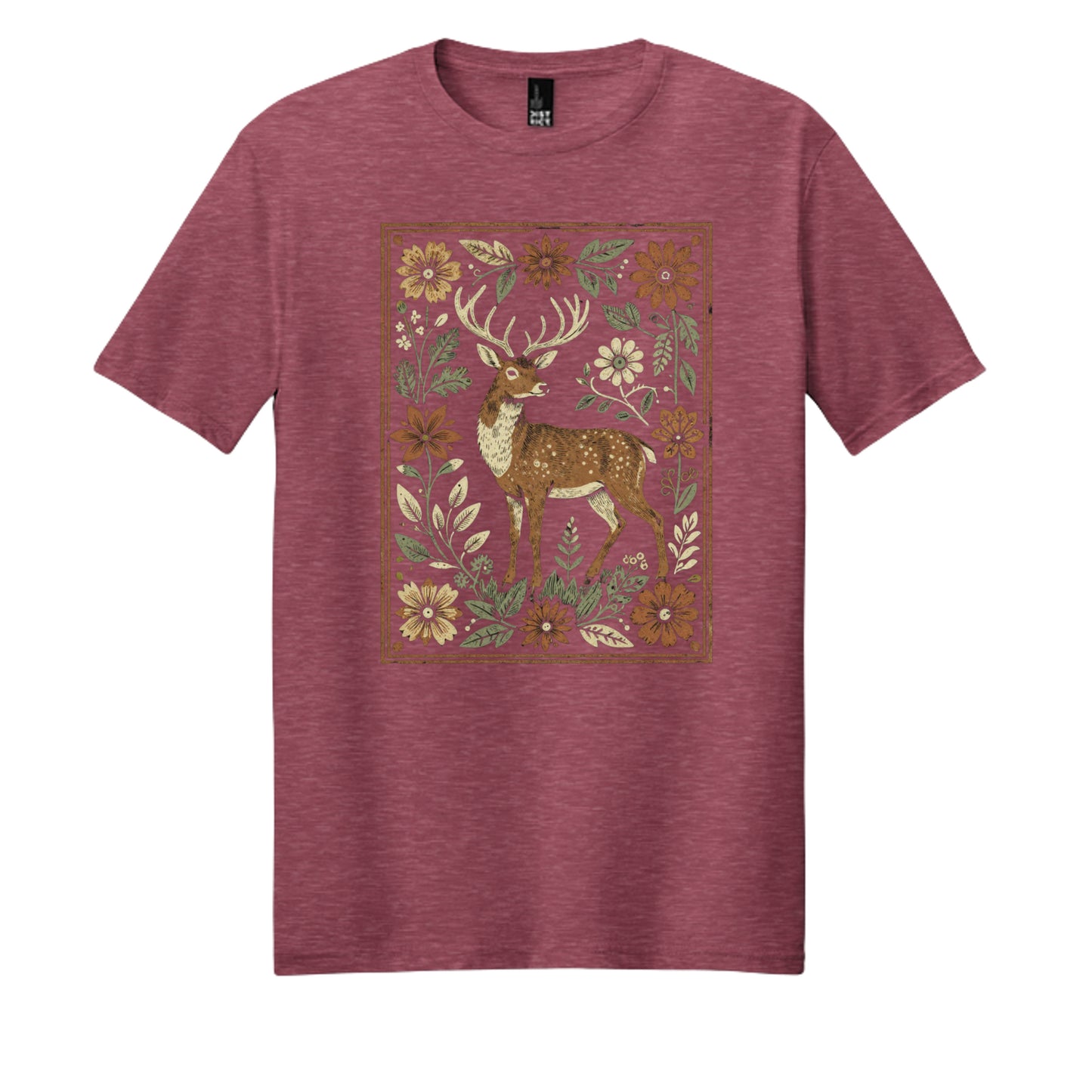 Heathered Red - DM108 - FRONT