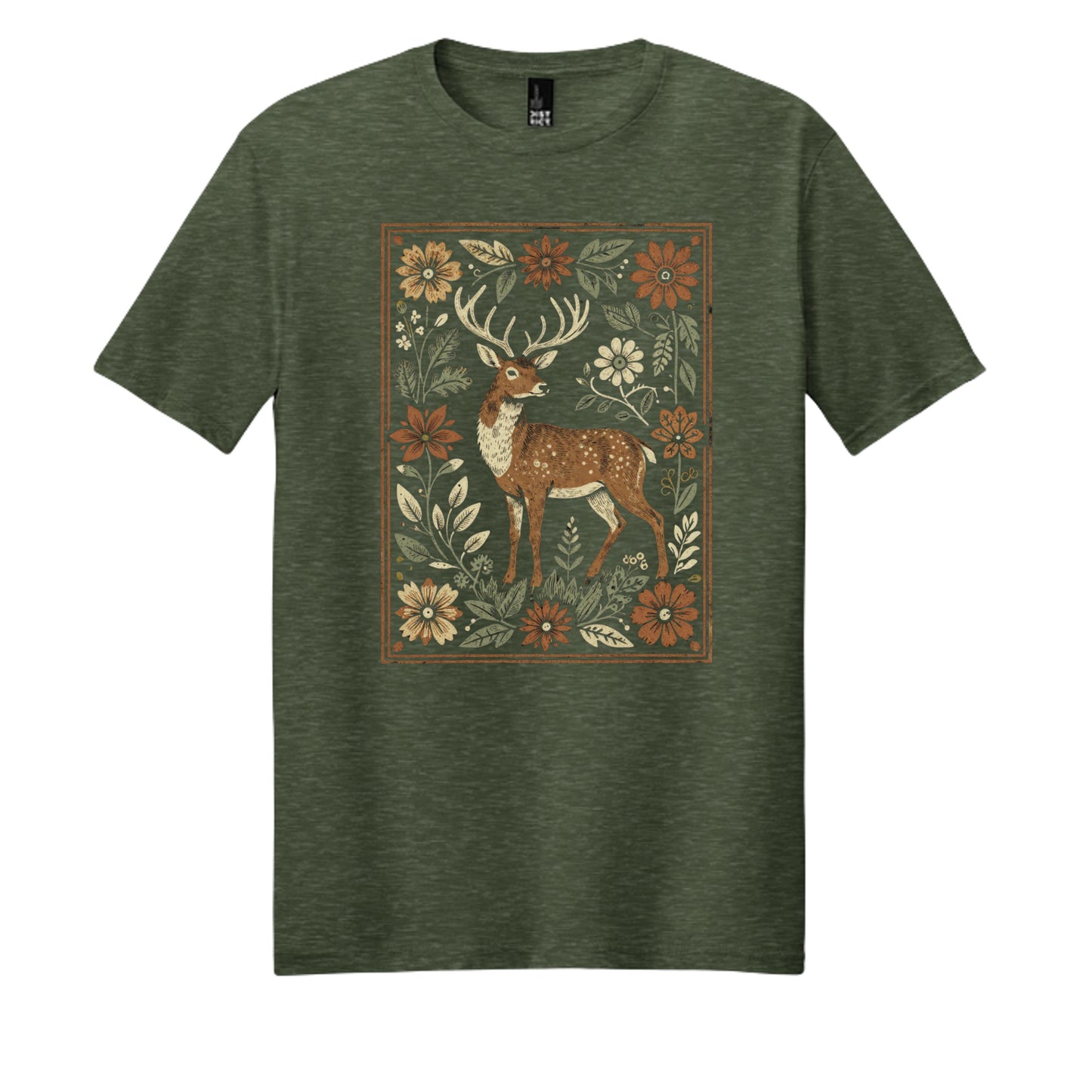 Heathered Forest Green - DM108 - FRONT