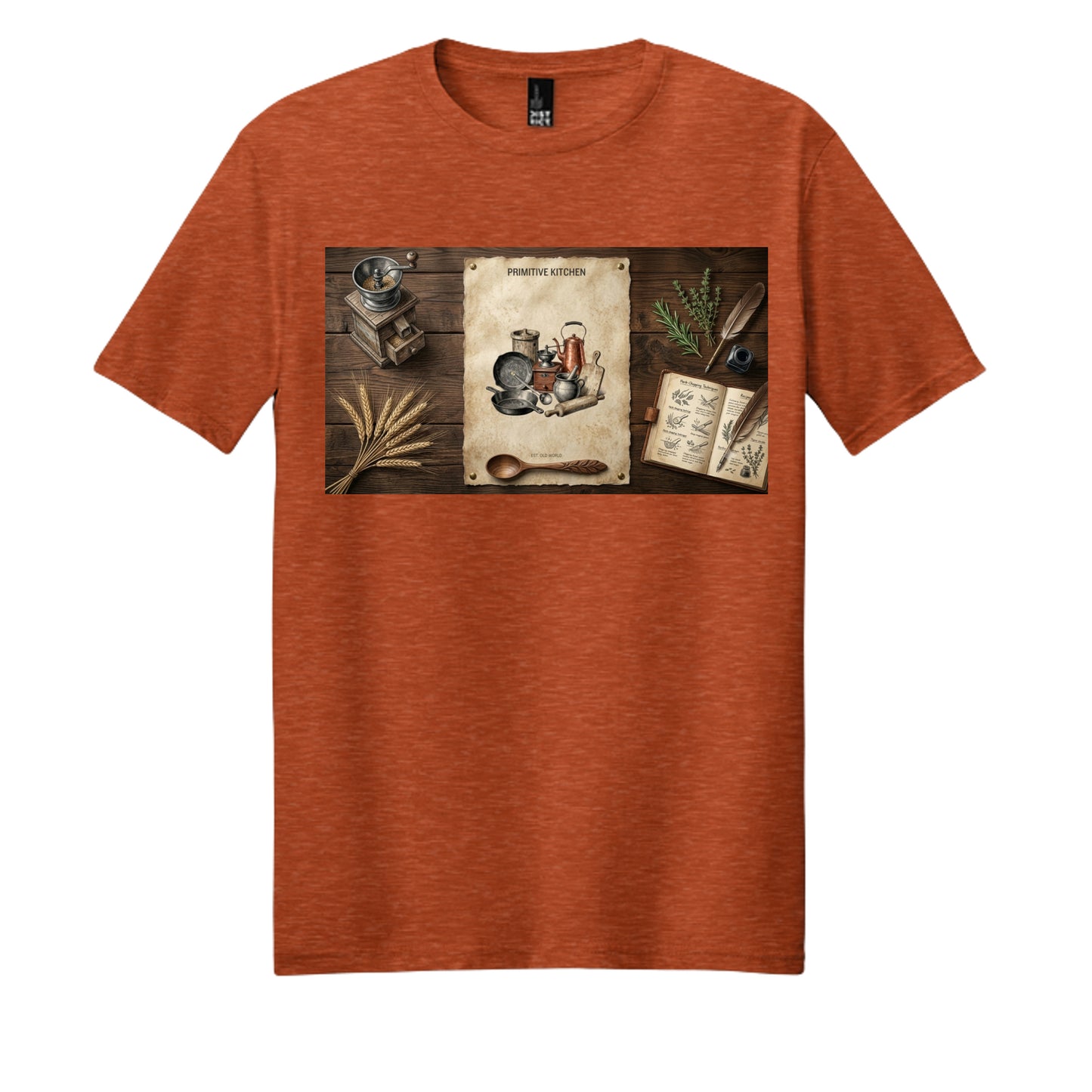 Deep Orange Heather - DM108 - FRONT