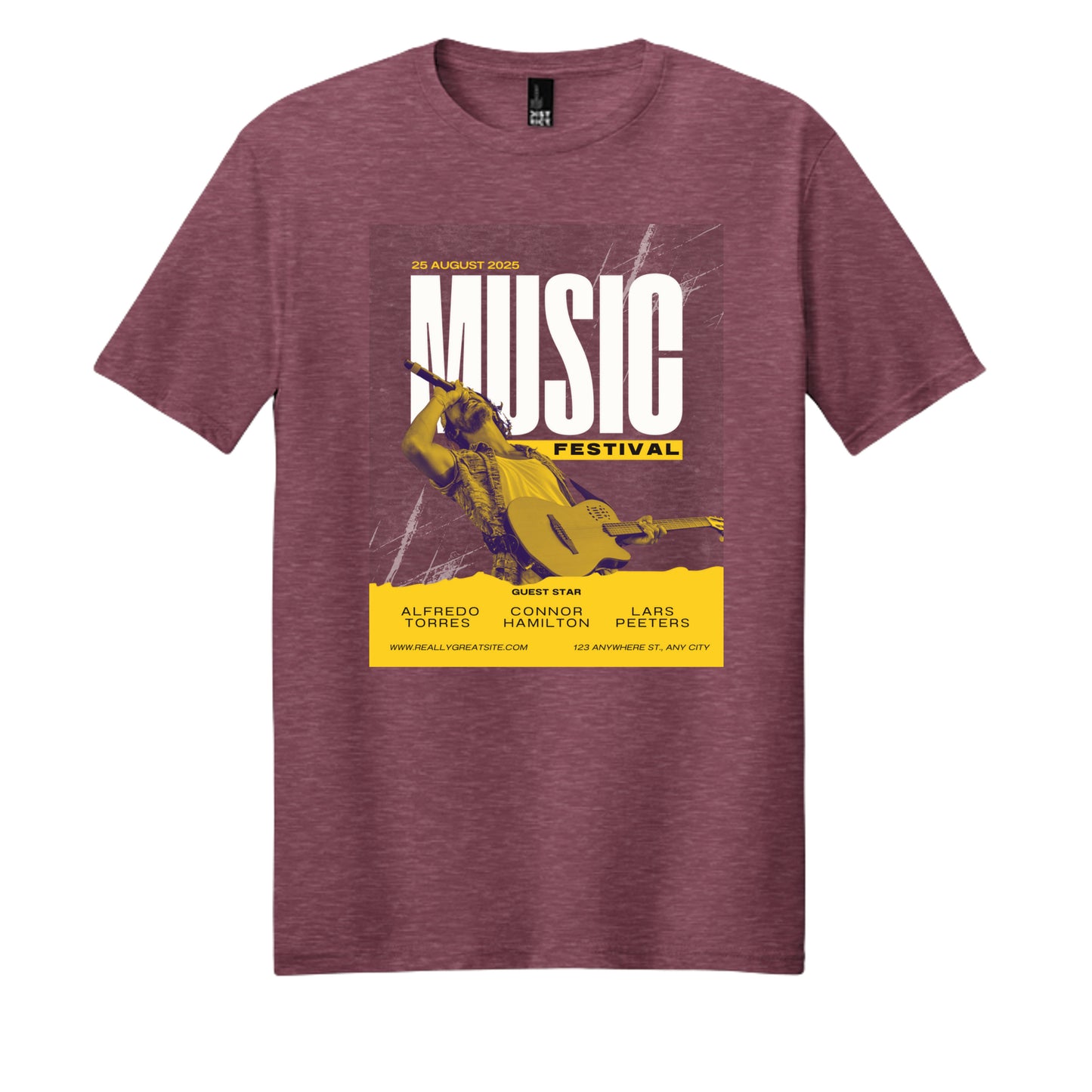Heathered Cardinal - DM108 - FRONT