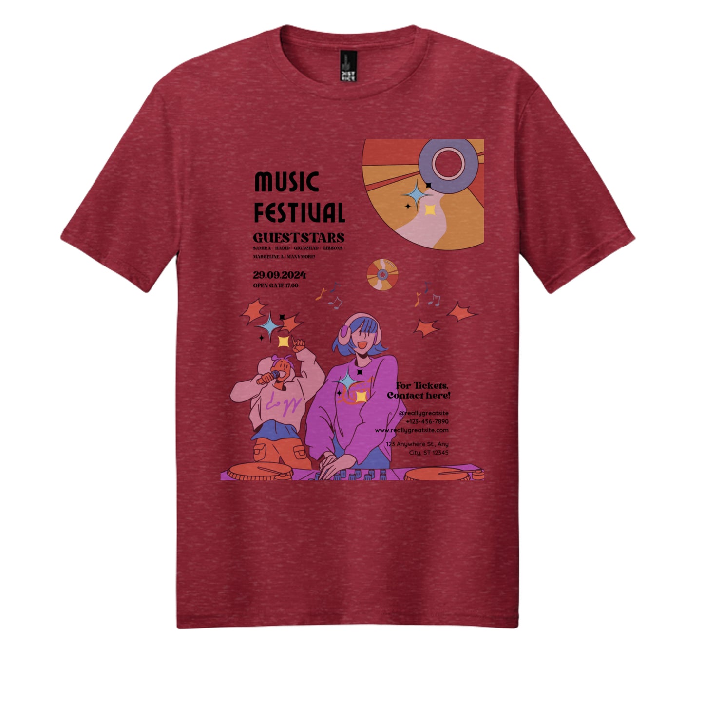 Red Fleck - DM108 - FRONT