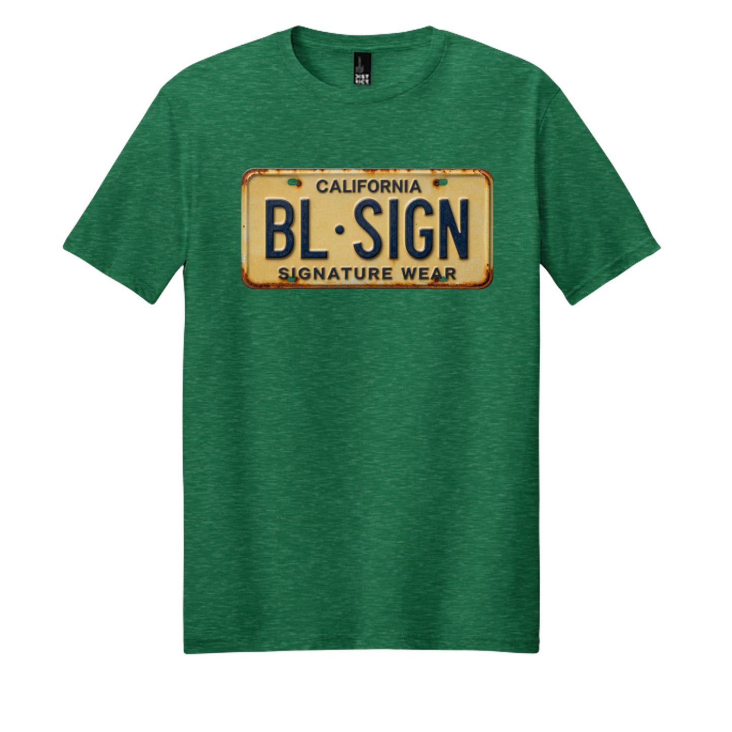 Heathered Kelly Green - DM108 - FRONT