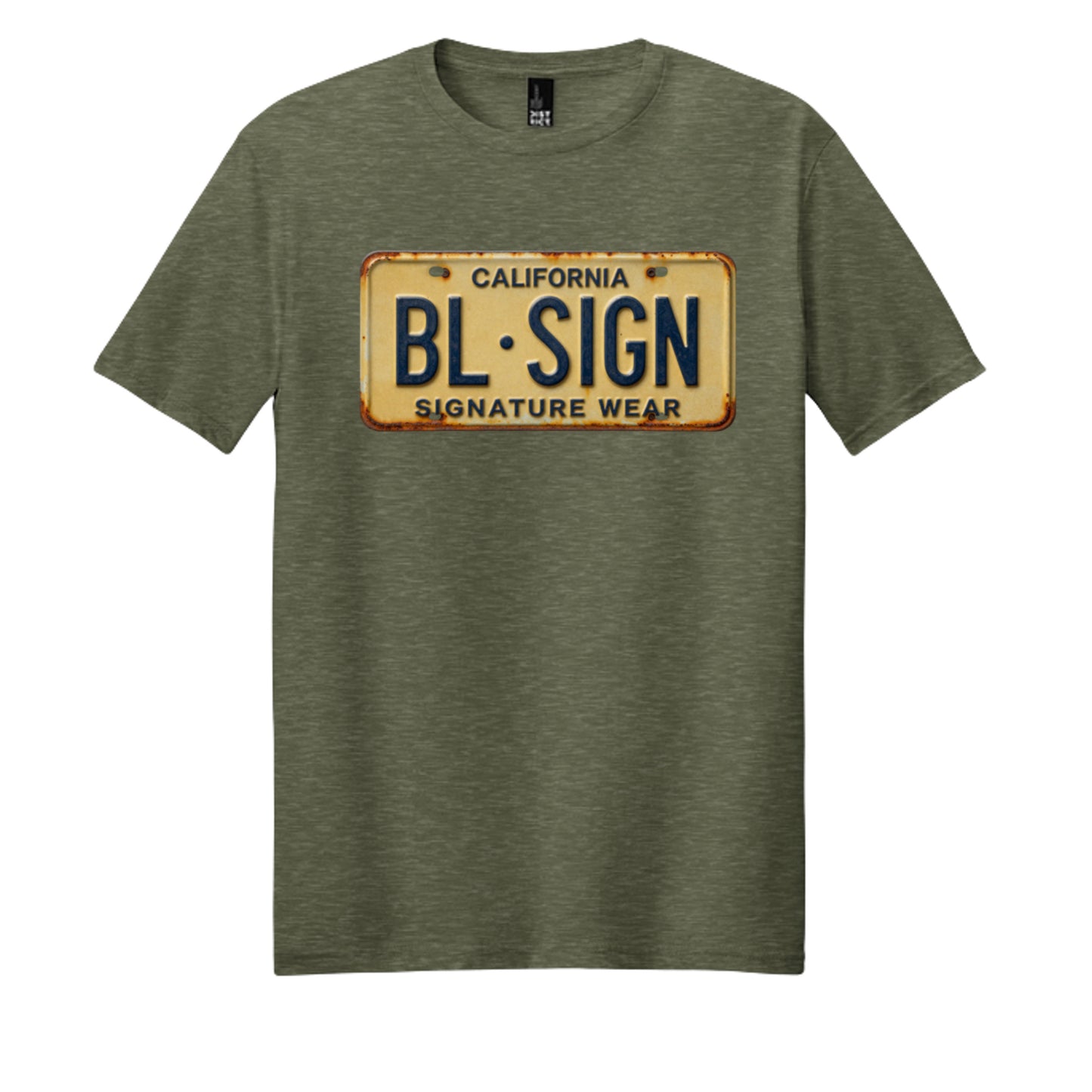 Heathered Olive - DM108 - FRONT