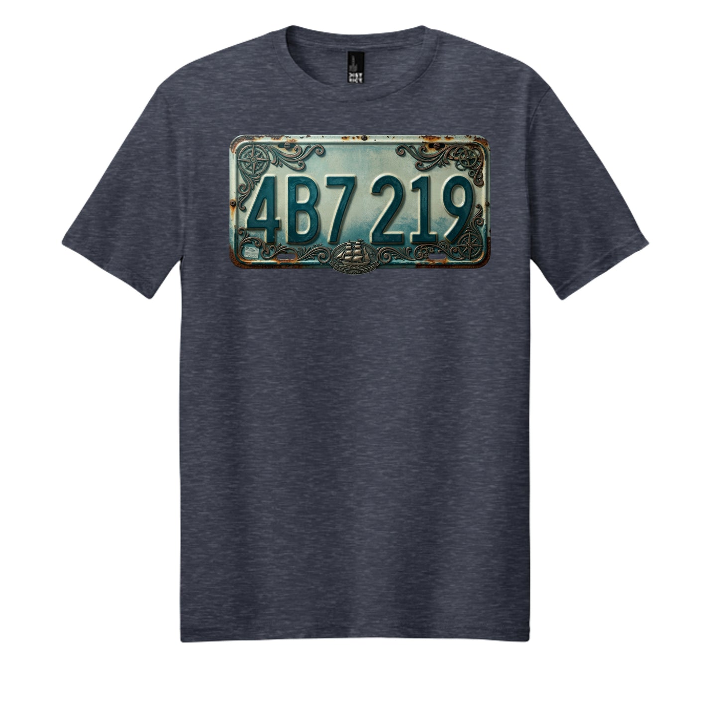 Heathered Navy - DM108 - FRONT