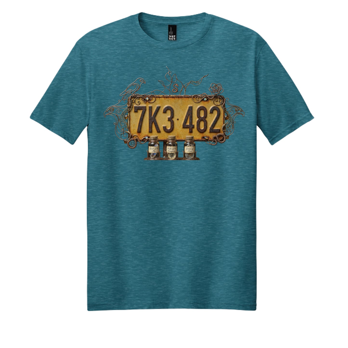Heathered Teal - DM108 - FRONT
