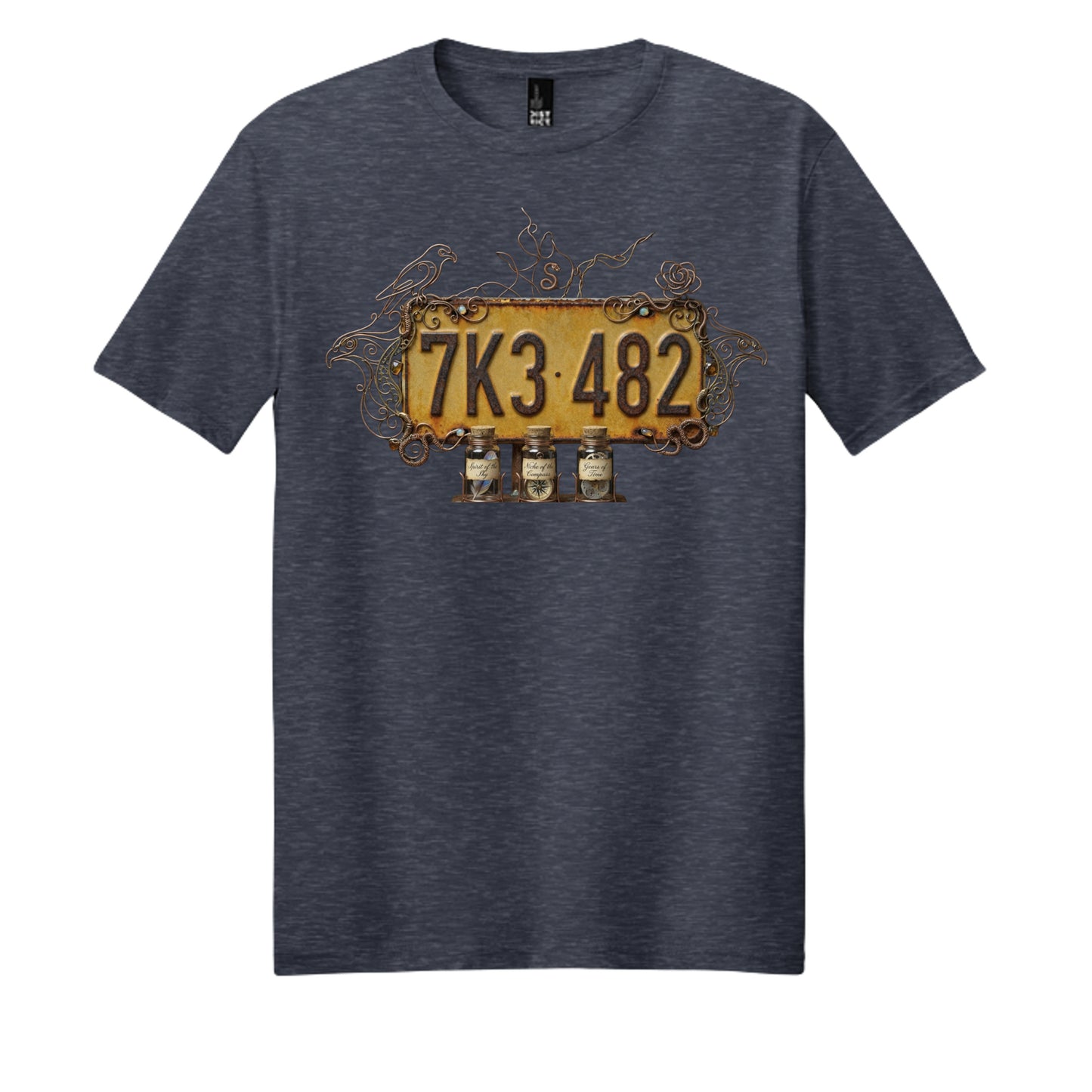 Heathered Navy - DM108 - FRONT