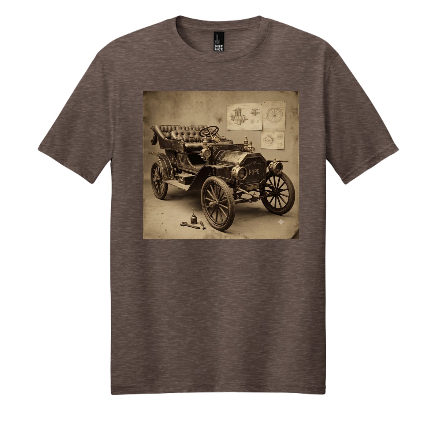 Heathered Brown - DM108 - FRONT