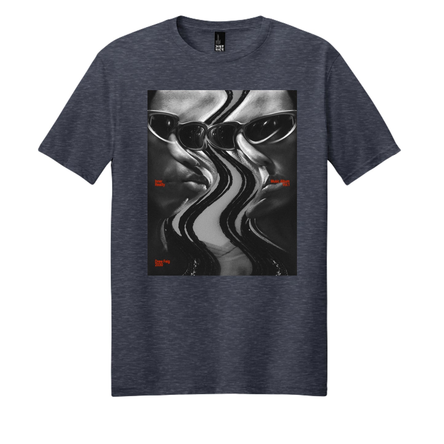 Heathered Navy - DM108 - FRONT